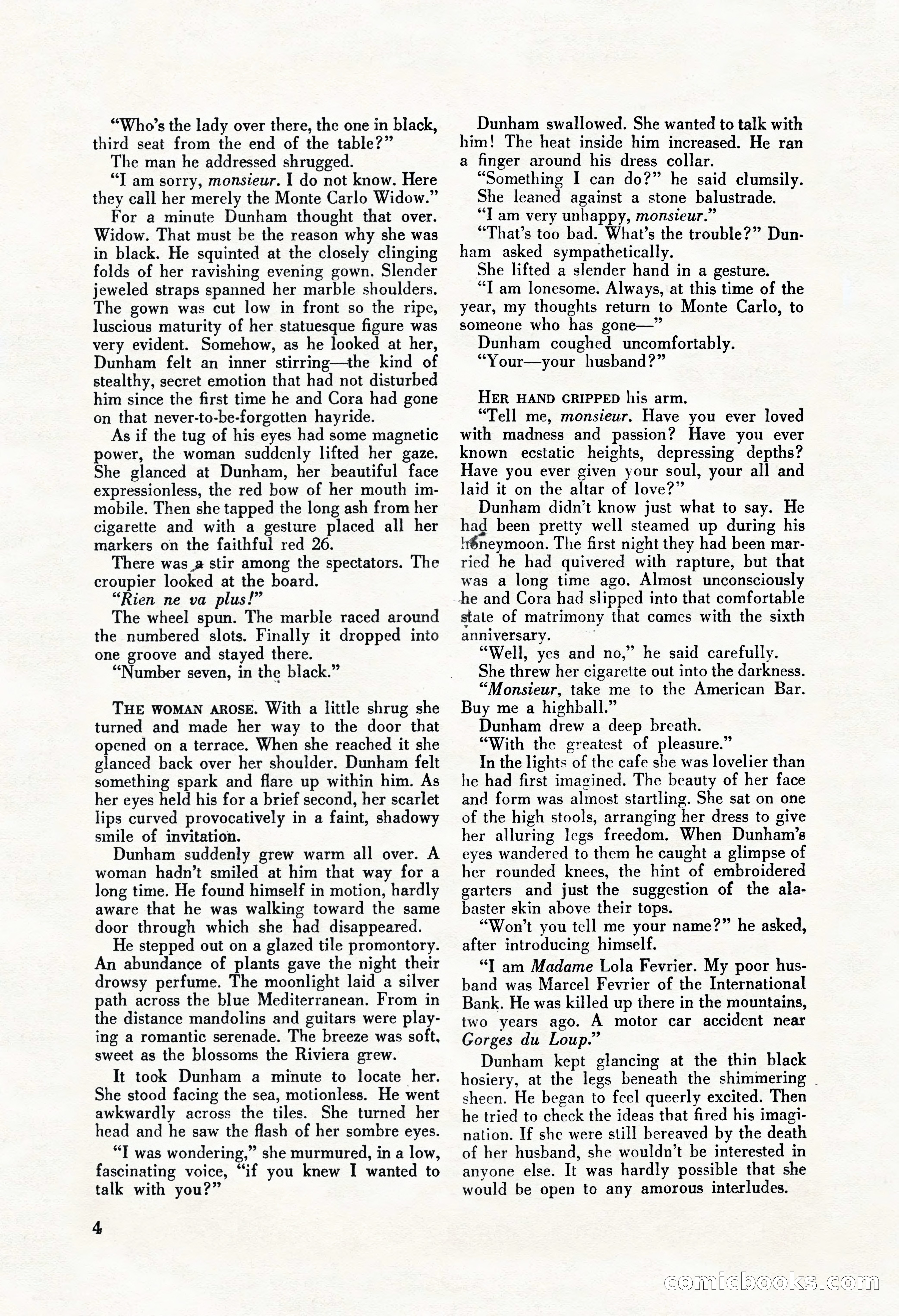 La Paree Stories, August 1936 — page 6 of 68