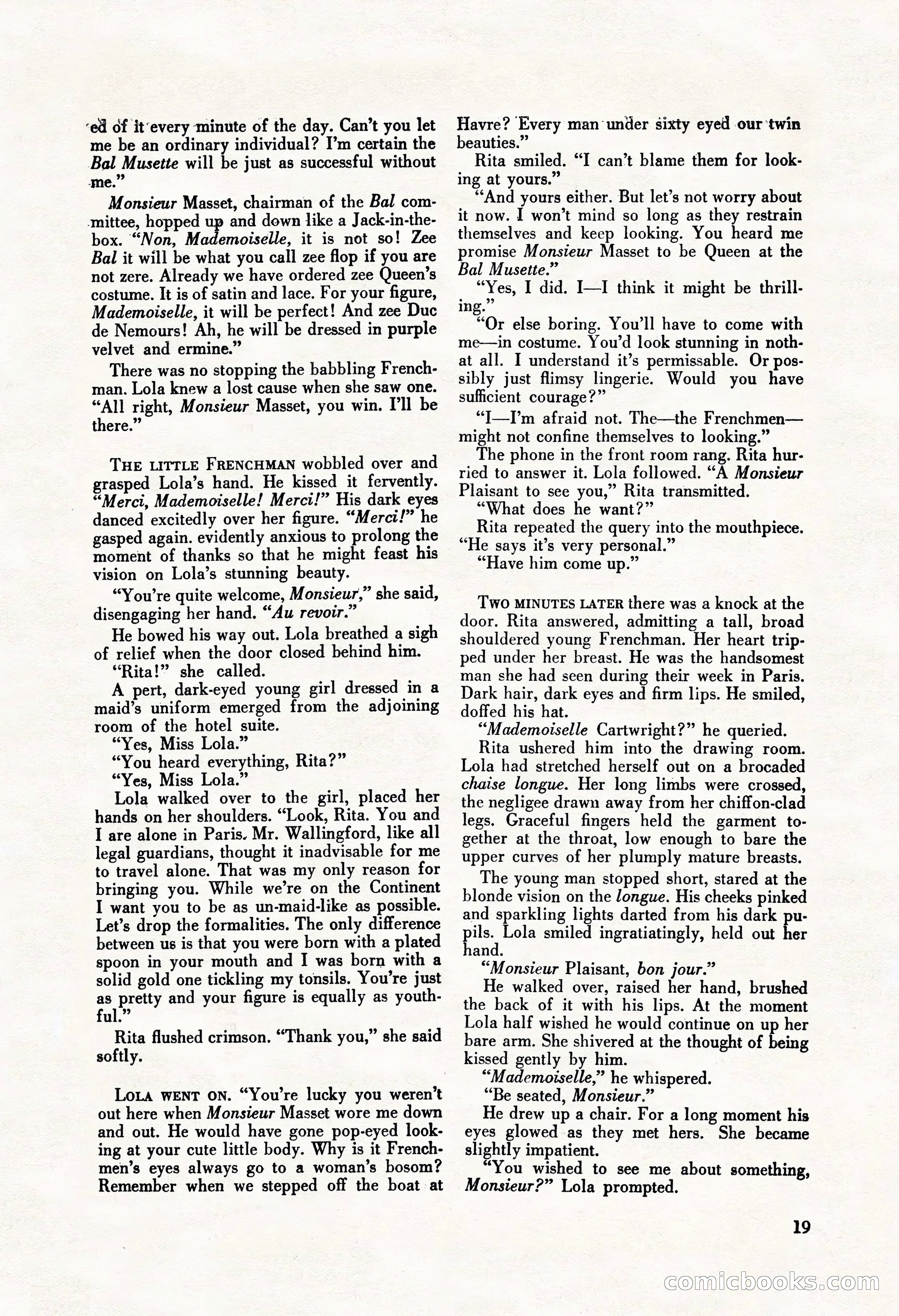 La Paree Stories, August 1936 — page 21 of 68