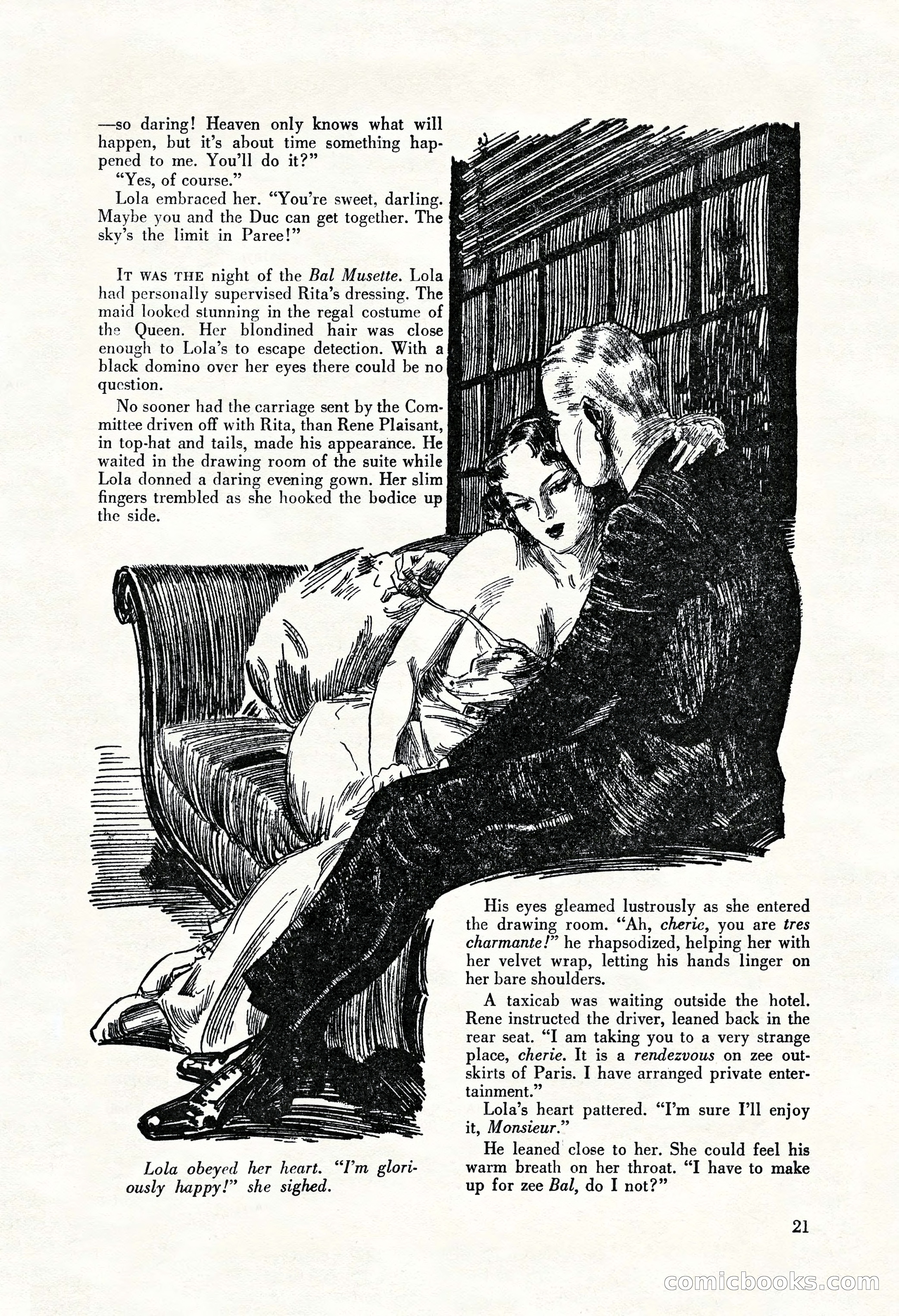 La Paree Stories, August 1936 — page 23 of 68