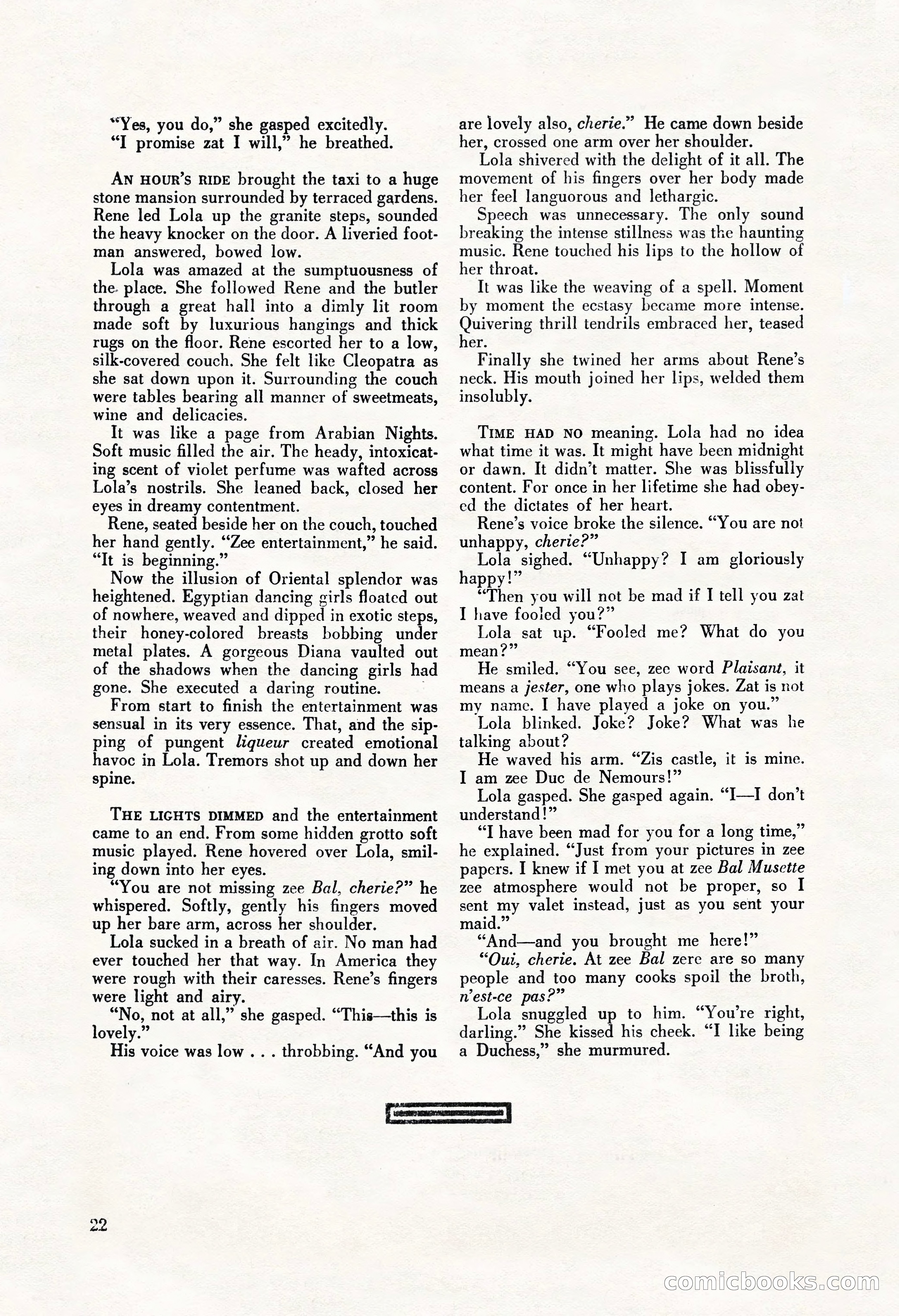 La Paree Stories, August 1936 — page 24 of 68