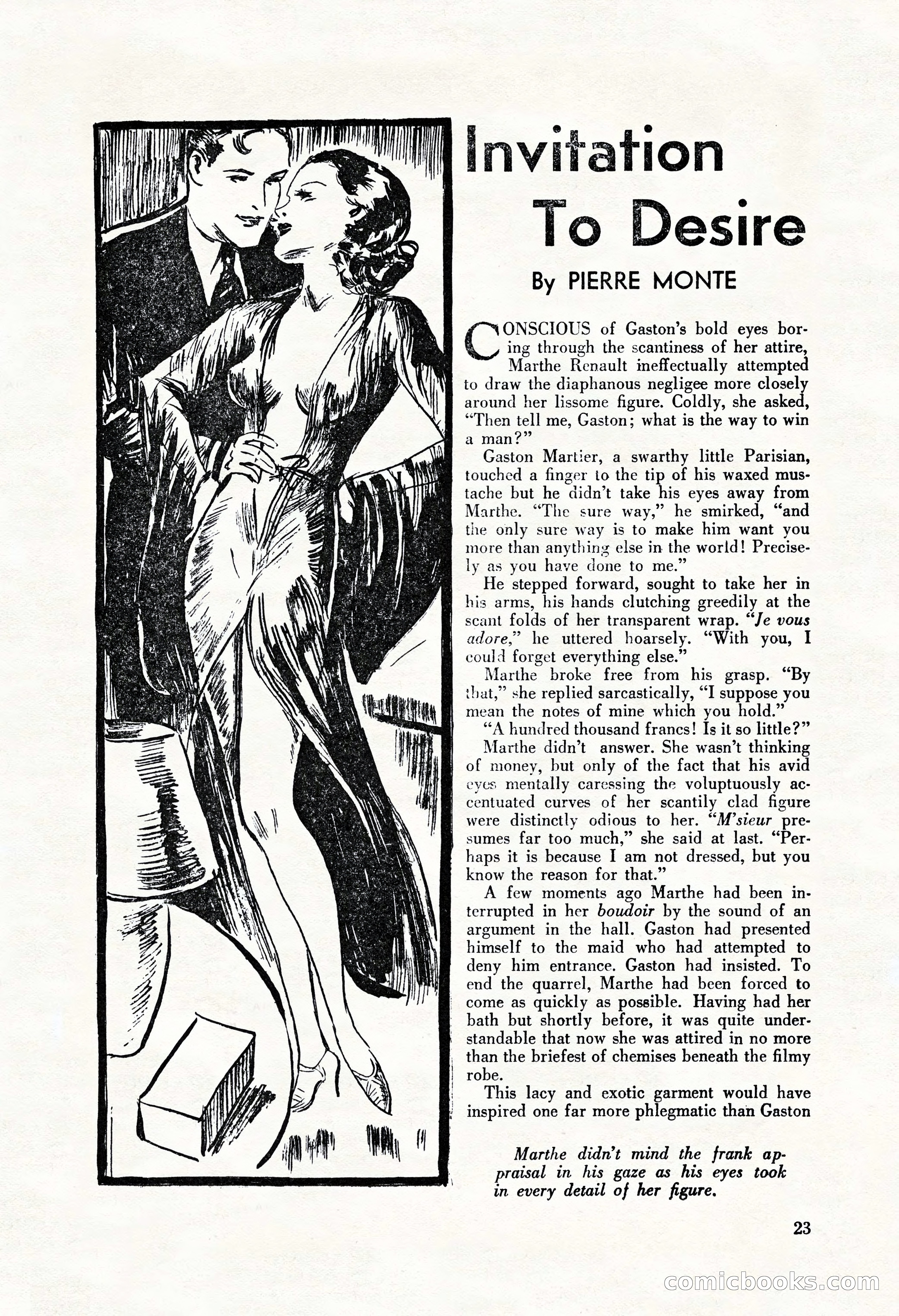 La Paree Stories, August 1936 — page 25 of 68