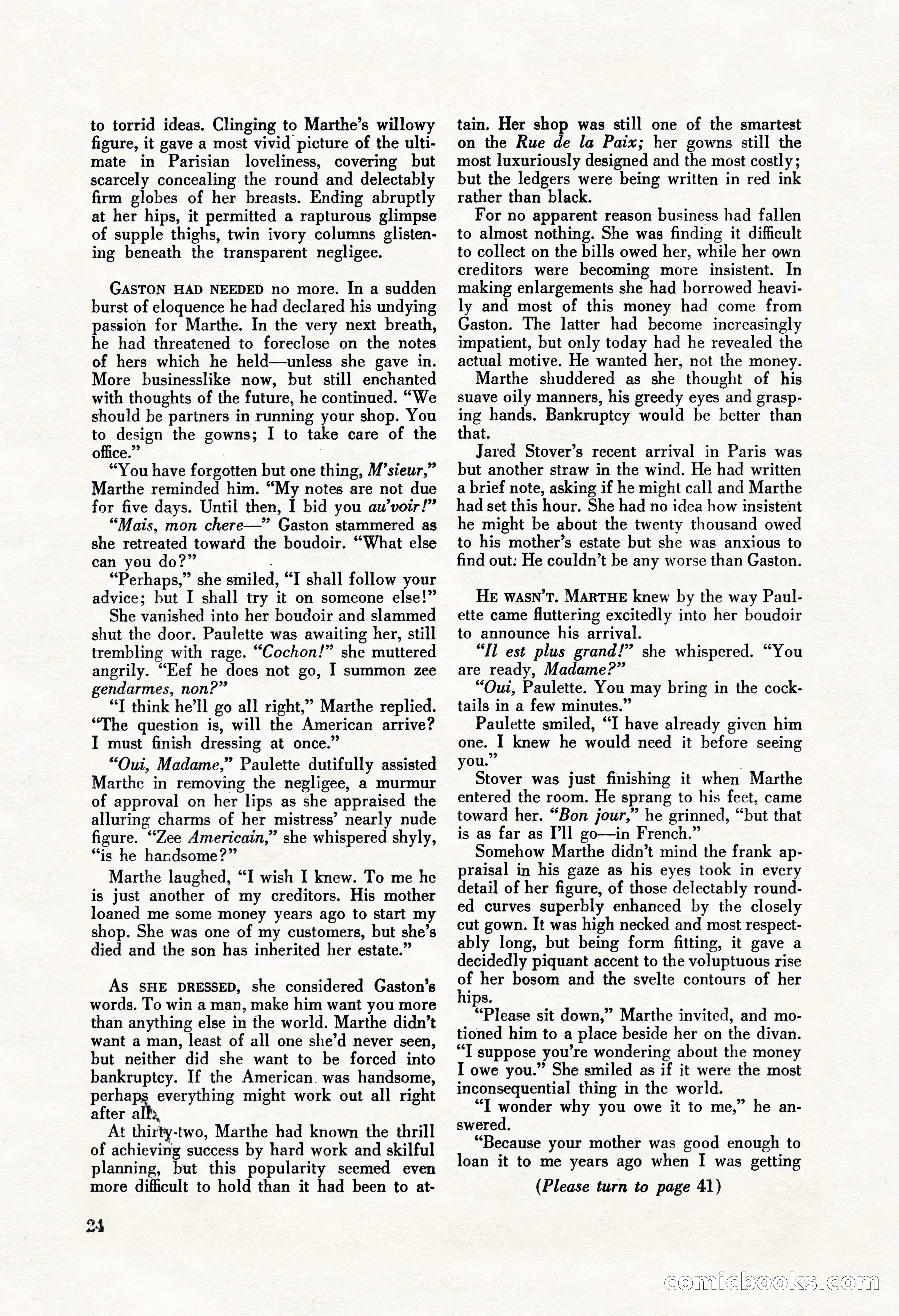 La Paree Stories, August 1936 — page 26 of 68
