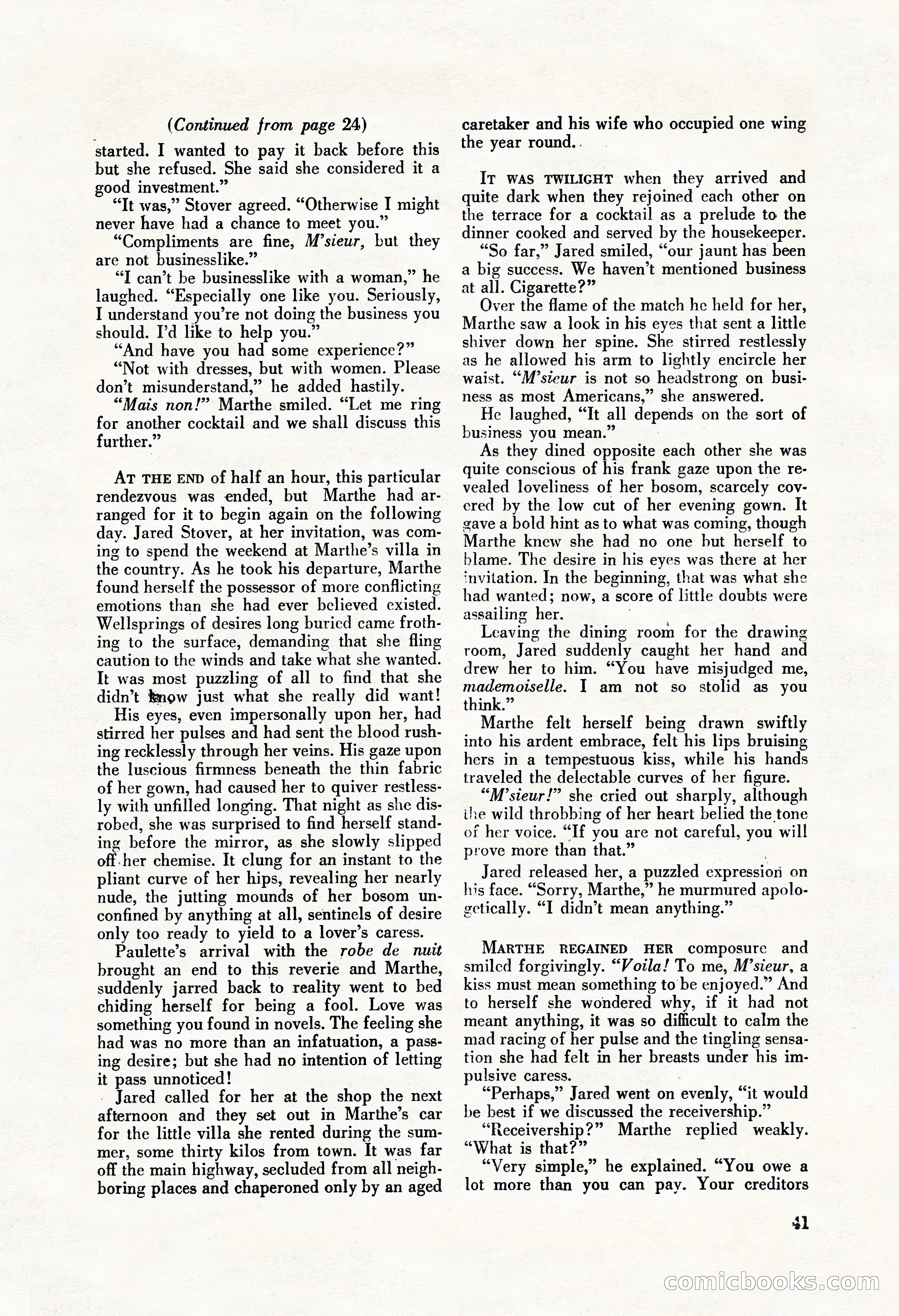 La Paree Stories, August 1936 — page 43 of 68