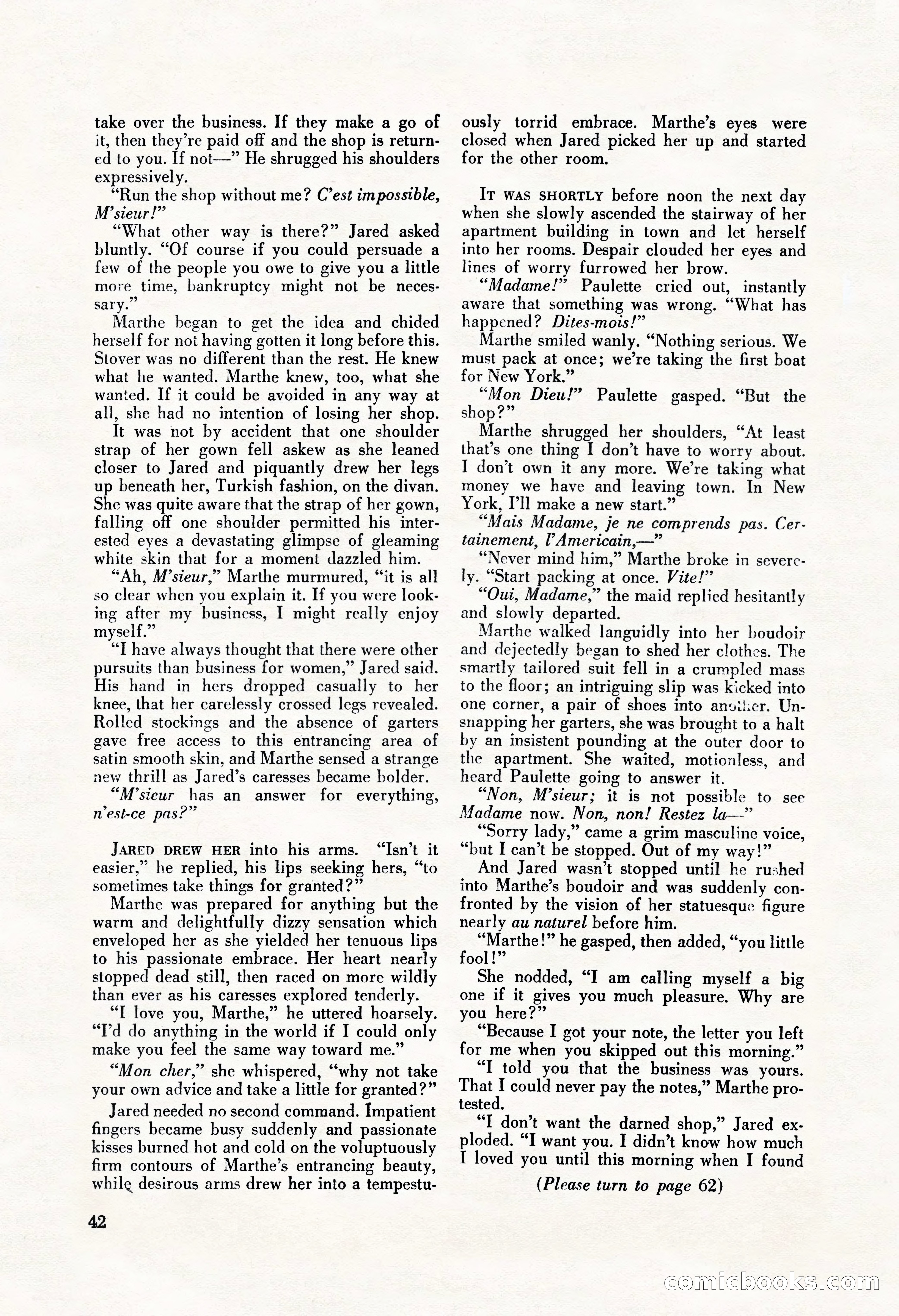 La Paree Stories, August 1936 — page 44 of 68