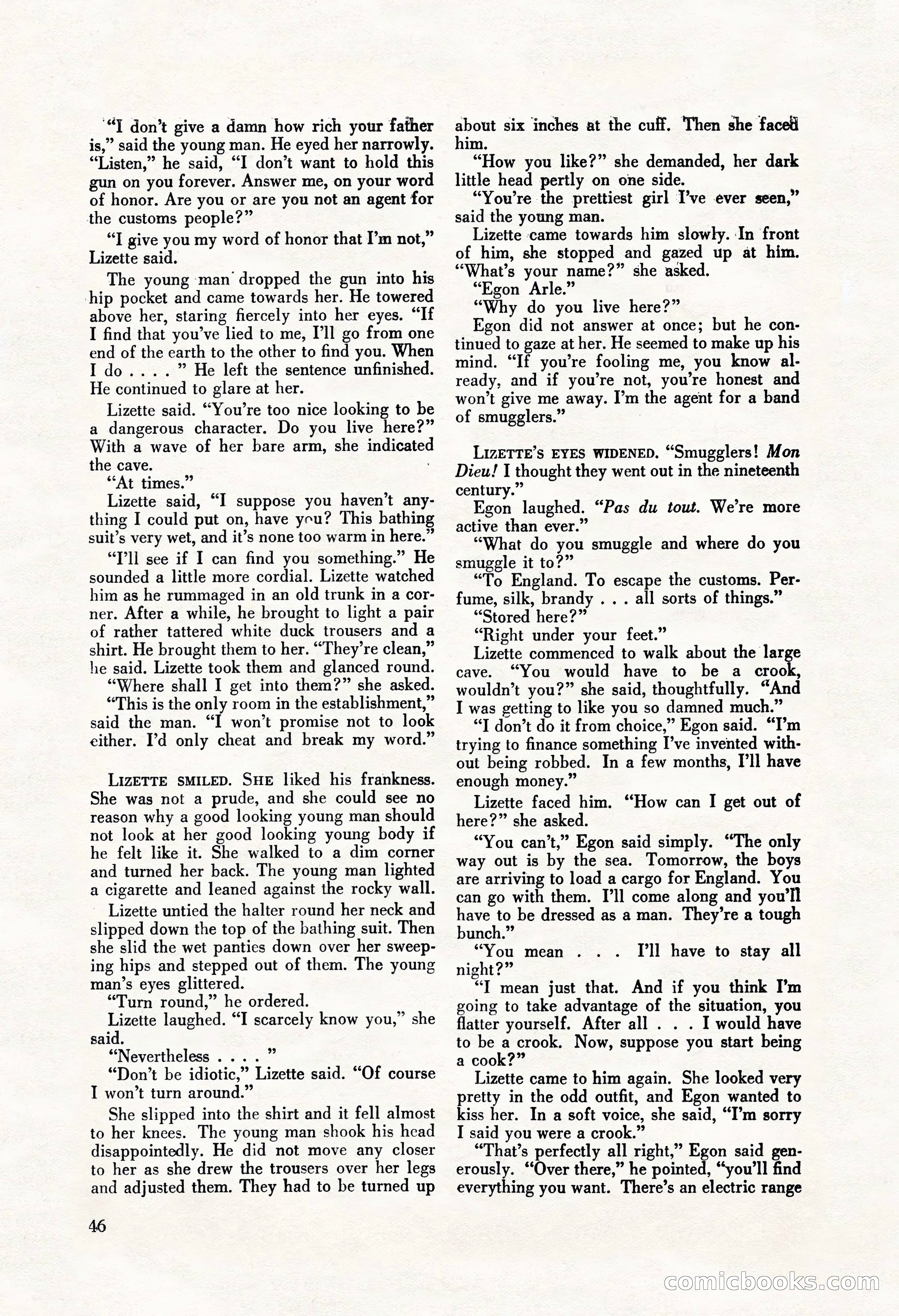 La Paree Stories, August 1936 — page 48 of 68