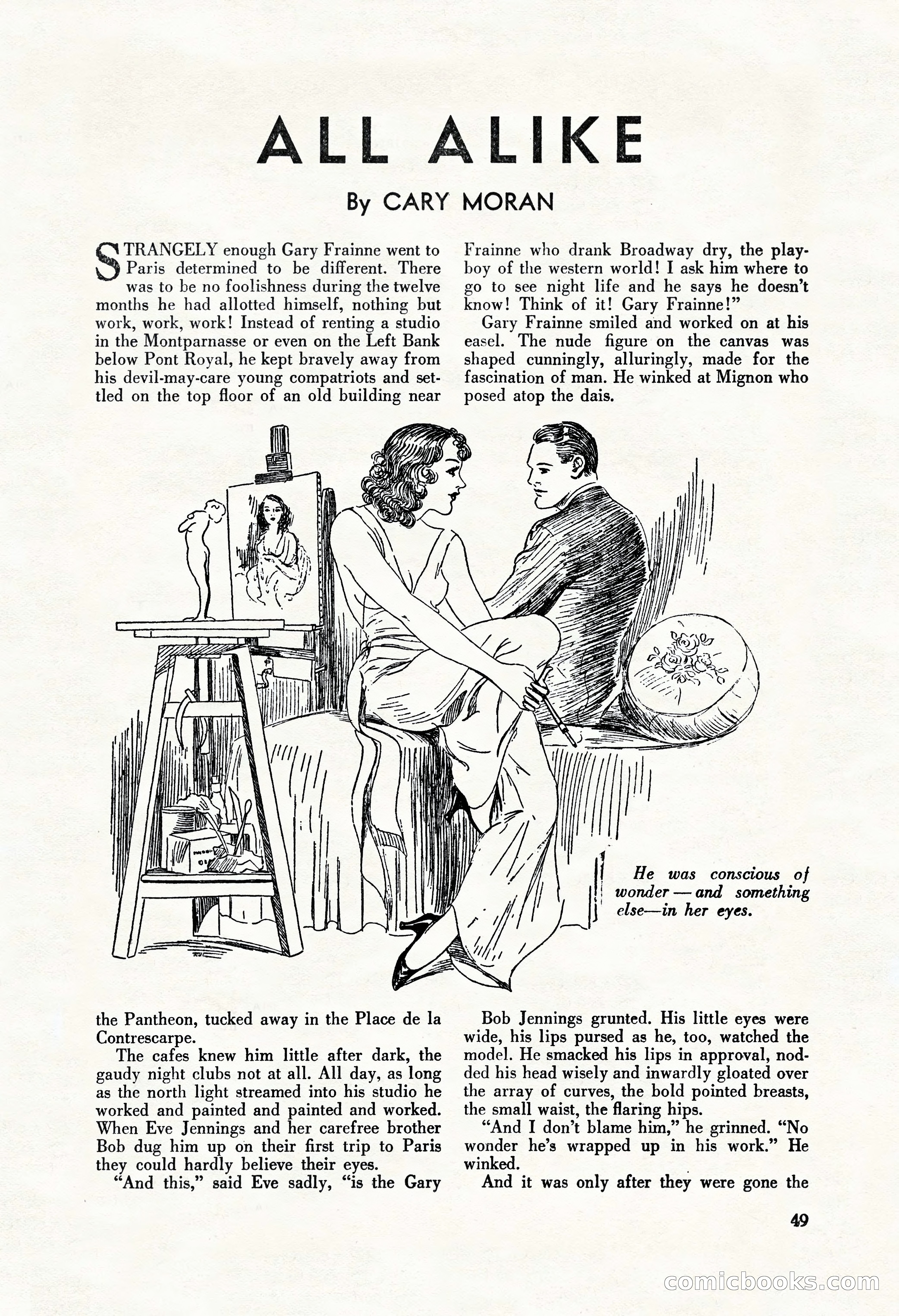 La Paree Stories, August 1936 — page 51 of 68