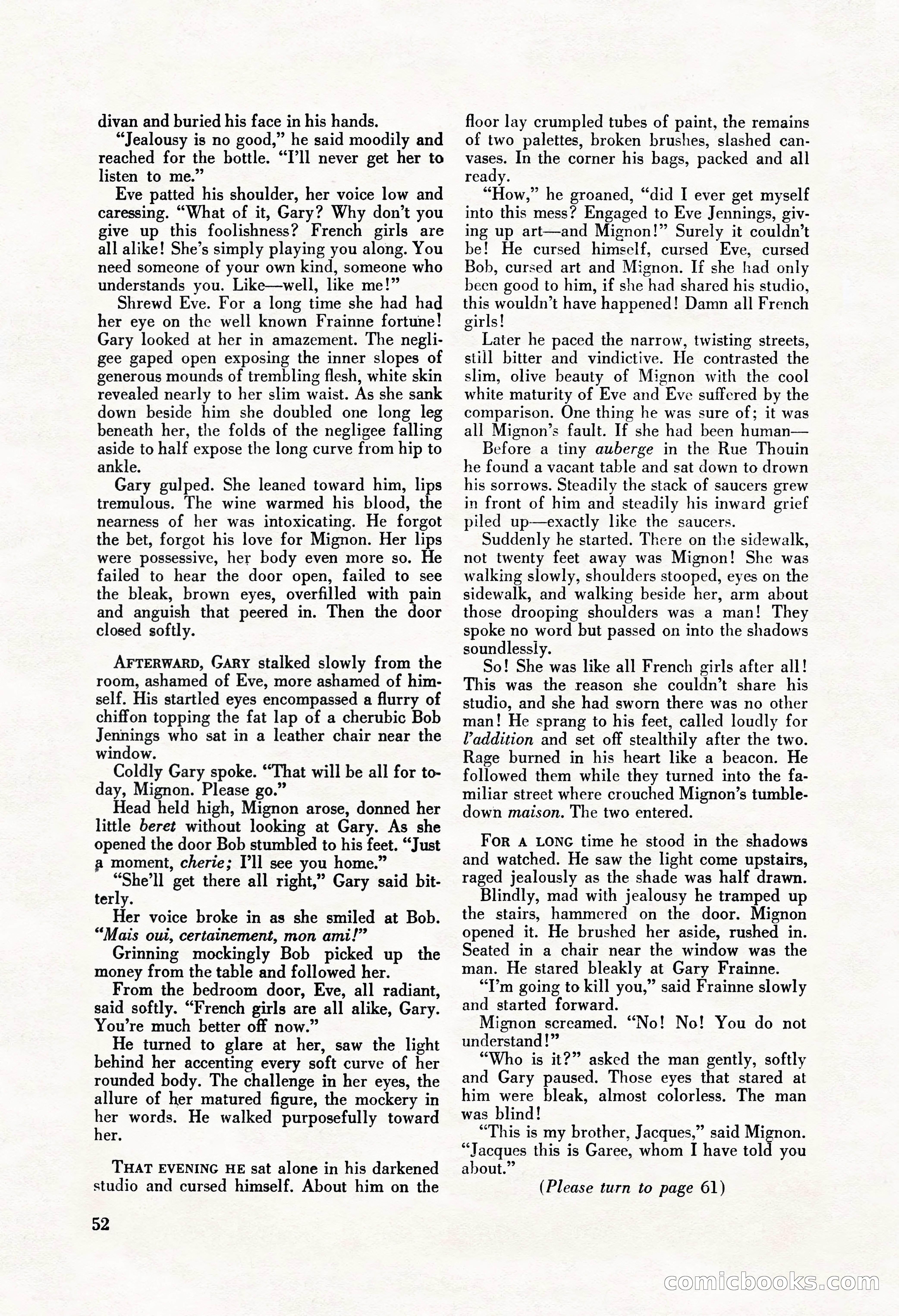 La Paree Stories, August 1936 — page 54 of 68