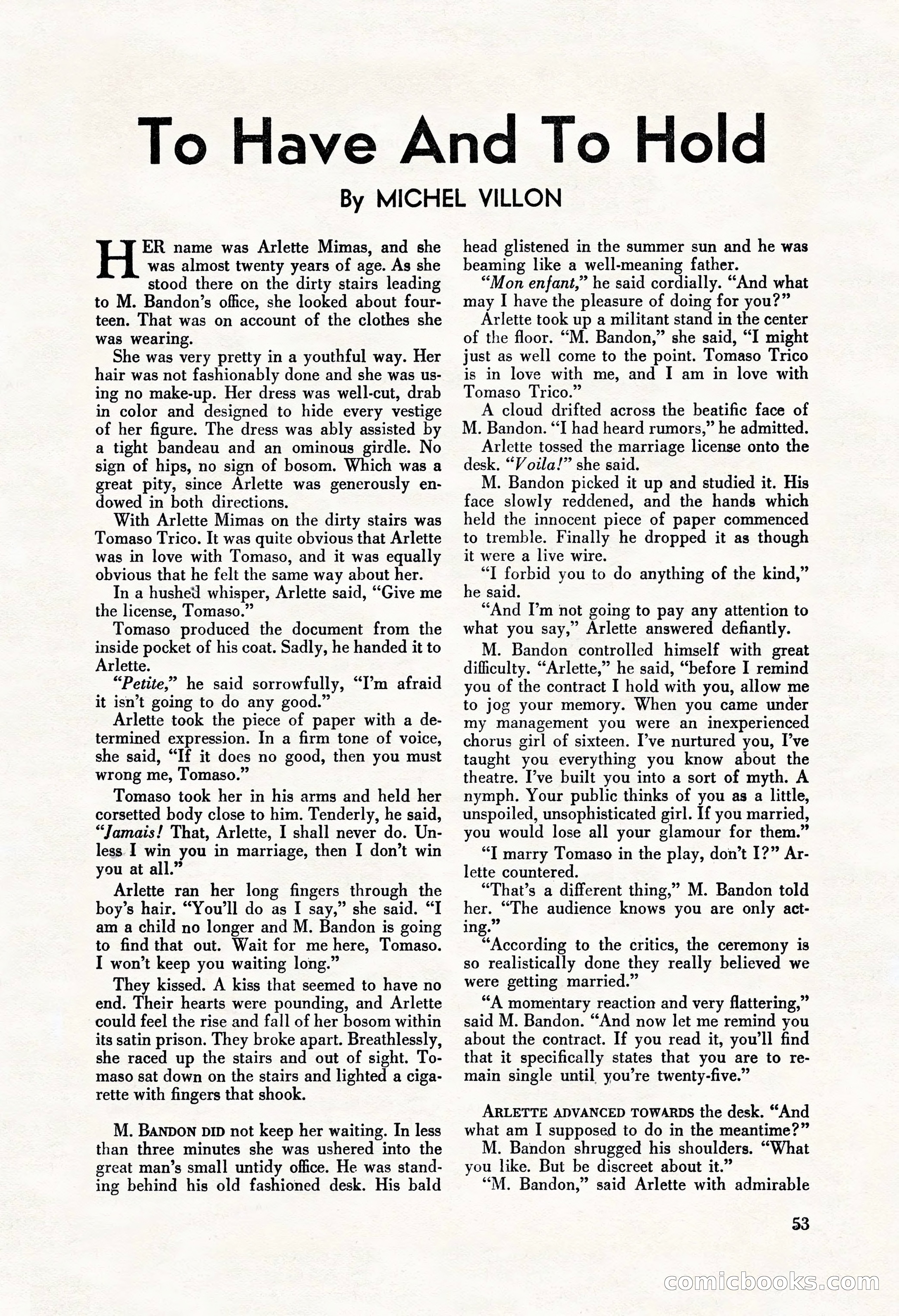 La Paree Stories, August 1936 — page 55 of 68