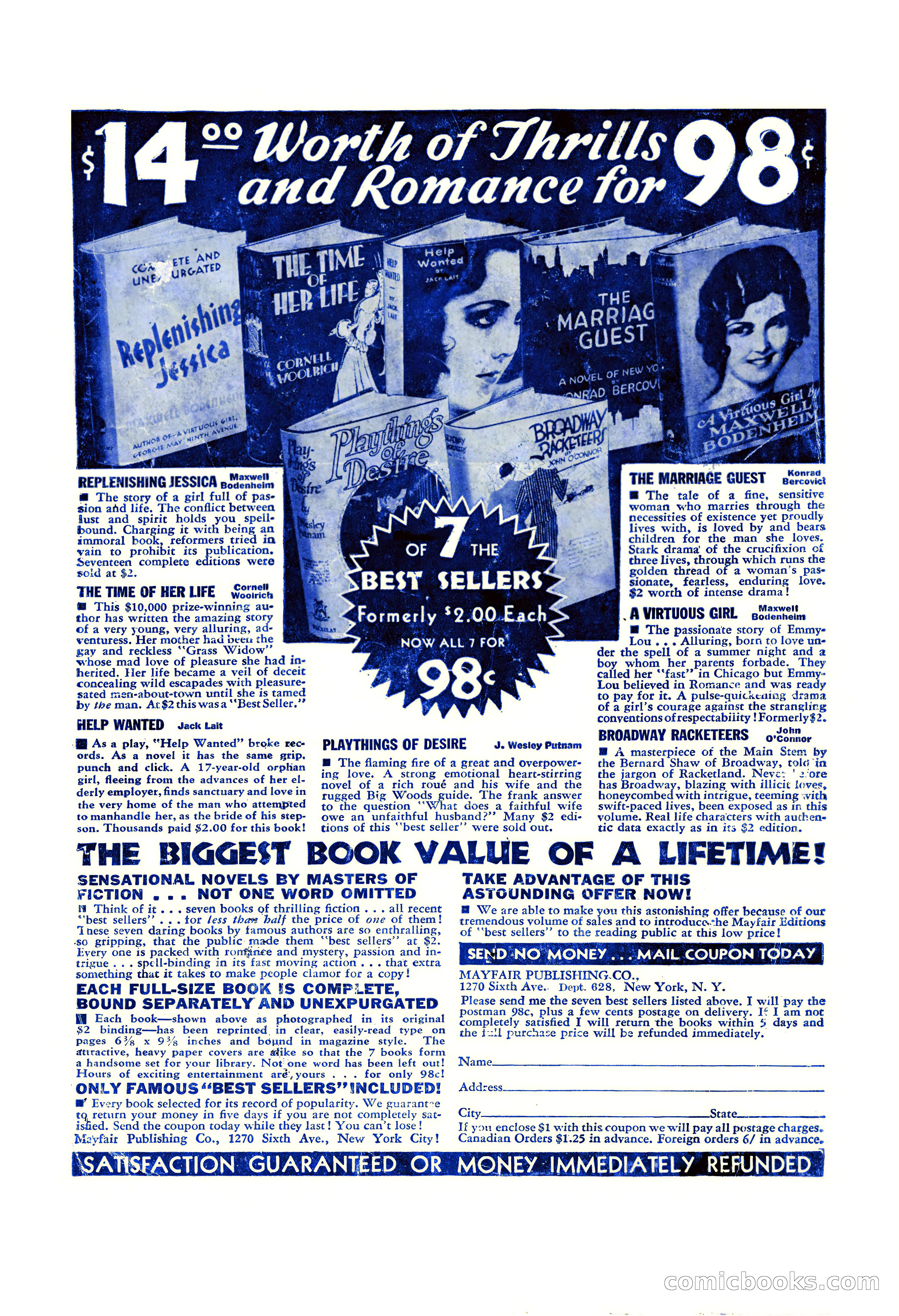 La Paree Stories, August 1936 — page 68 of 68