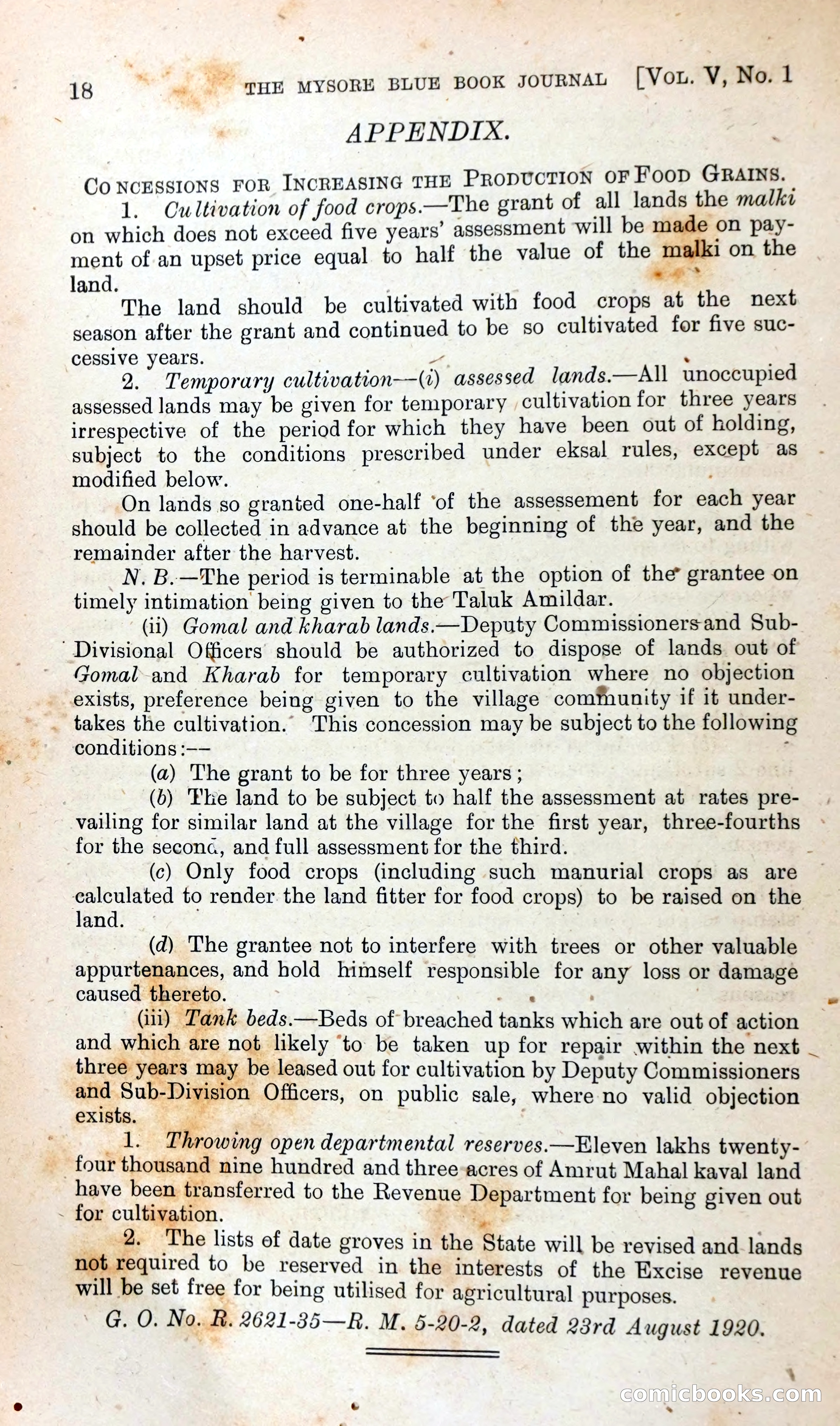 The Mysore Blue Book Journal — page 31 of 395
