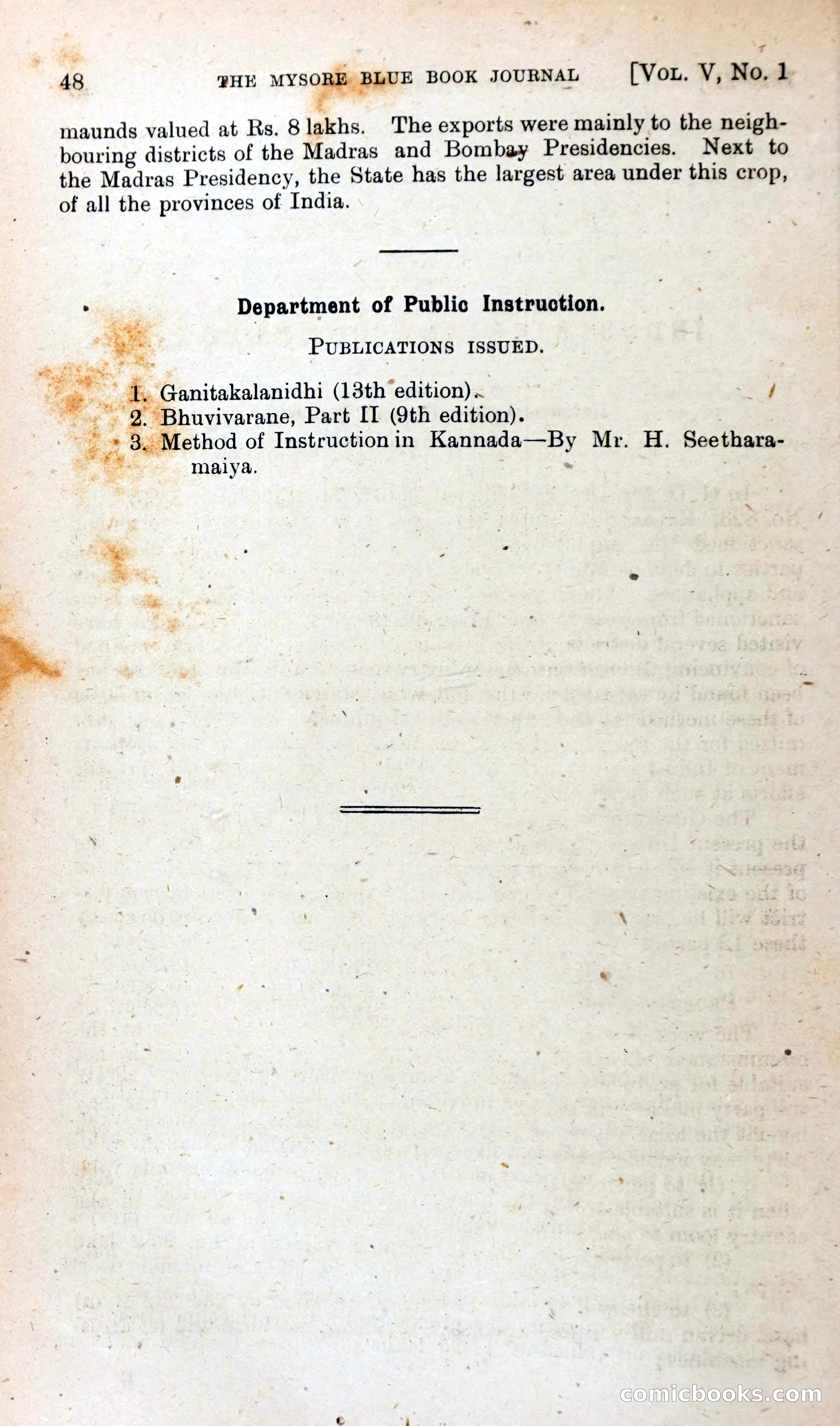 The Mysore Blue Book Journal — page 61 of 395
