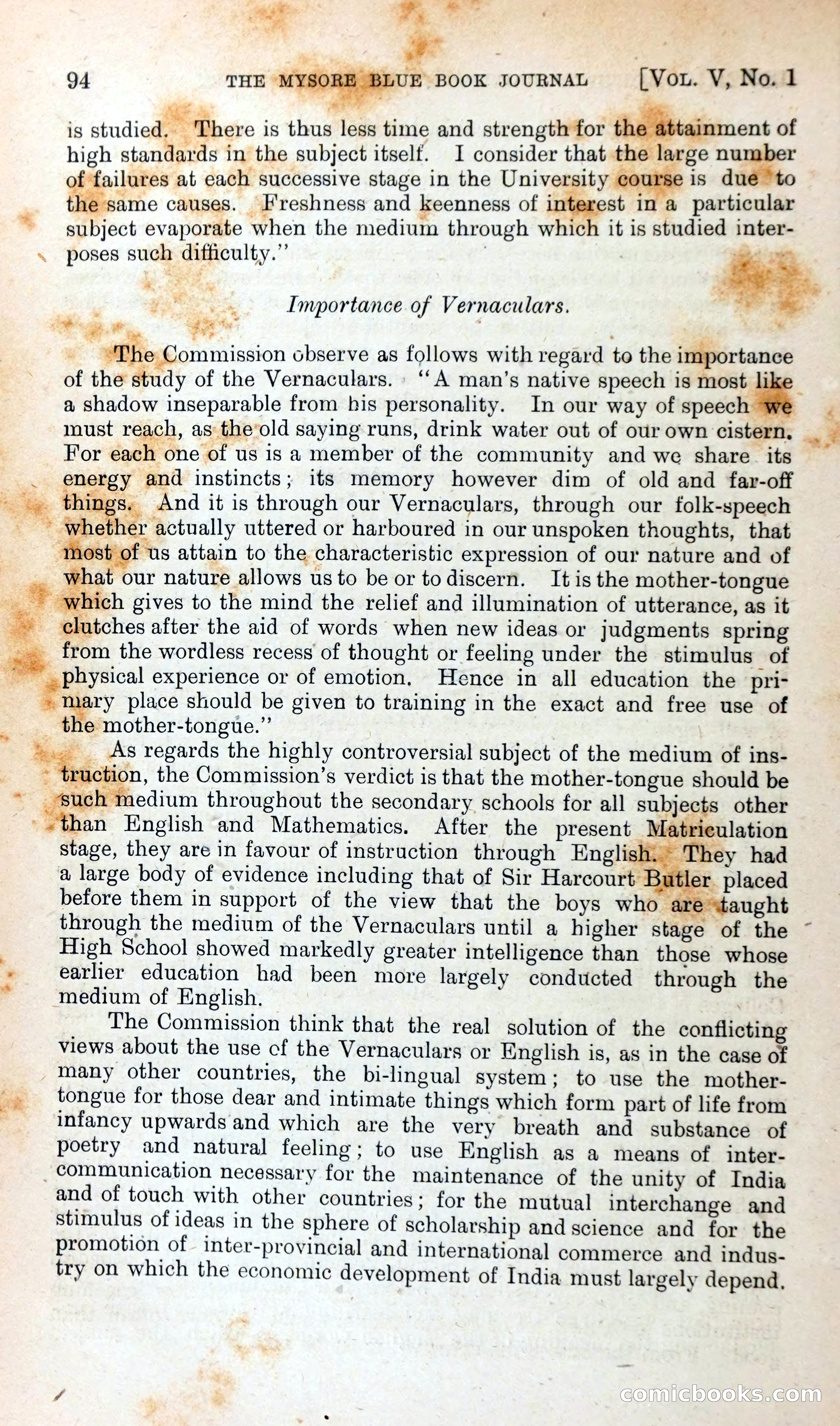 The Mysore Blue Book Journal — page 107 of 395