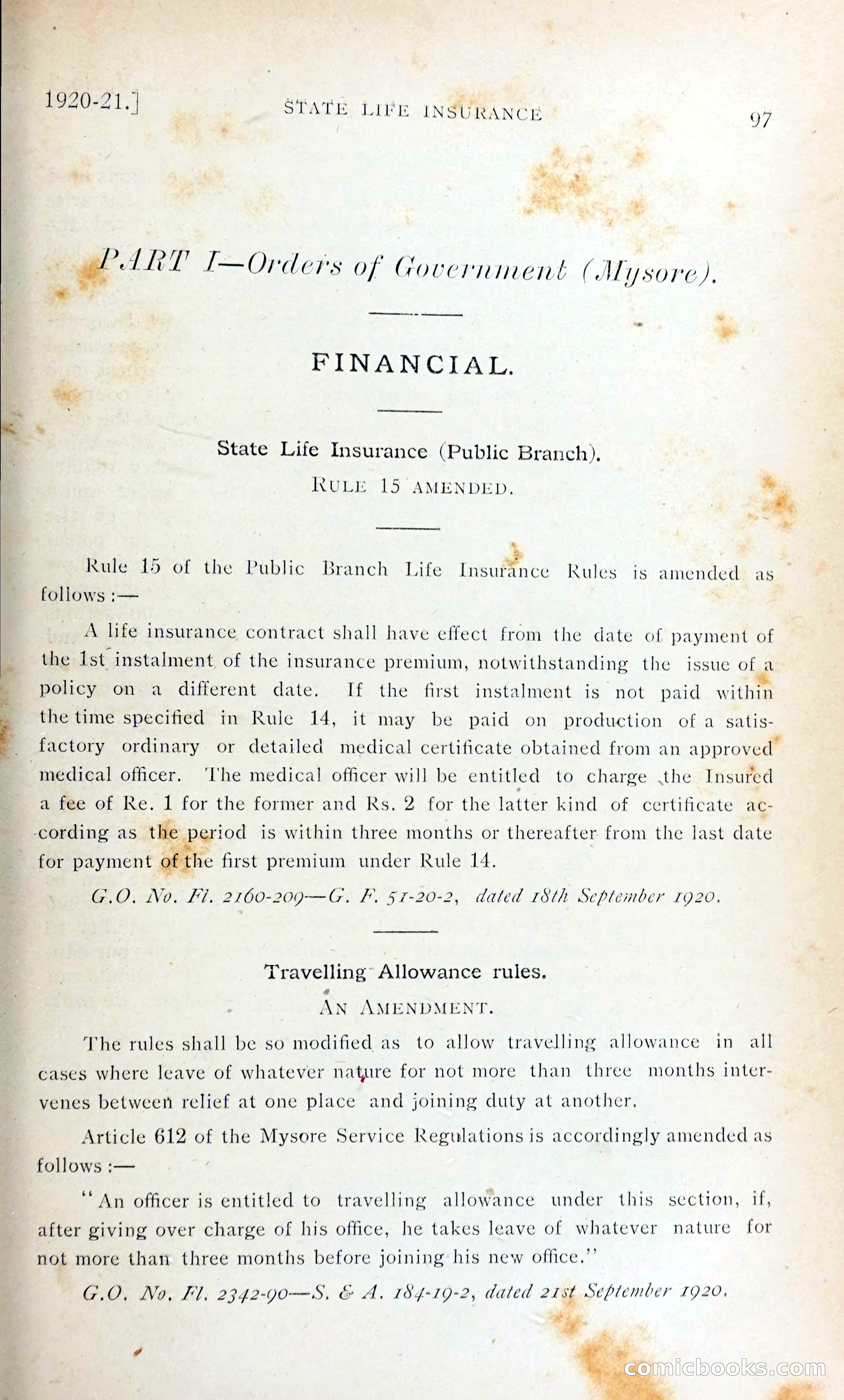 The Mysore Blue Book Journal — page 110 of 395