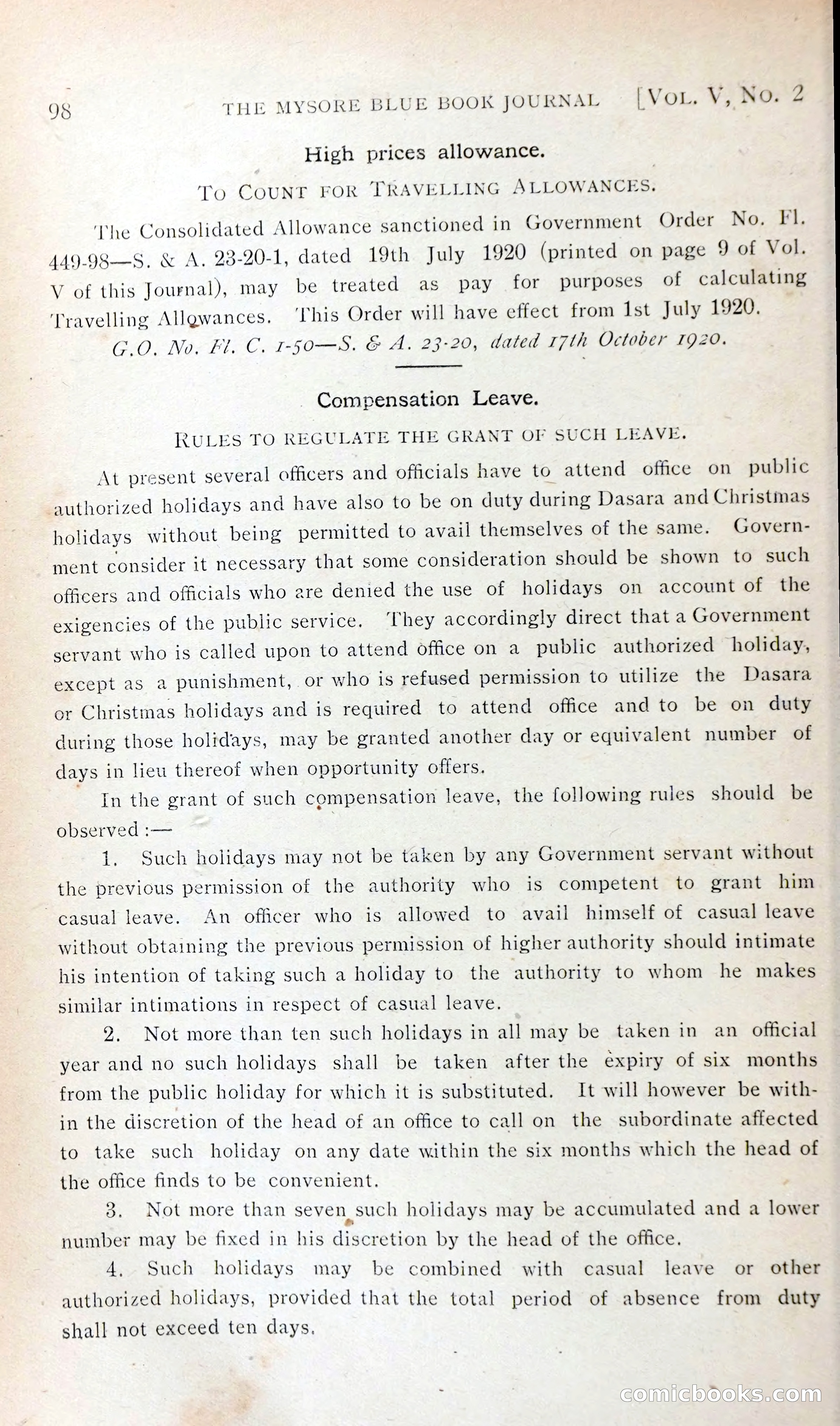 The Mysore Blue Book Journal — page 111 of 395
