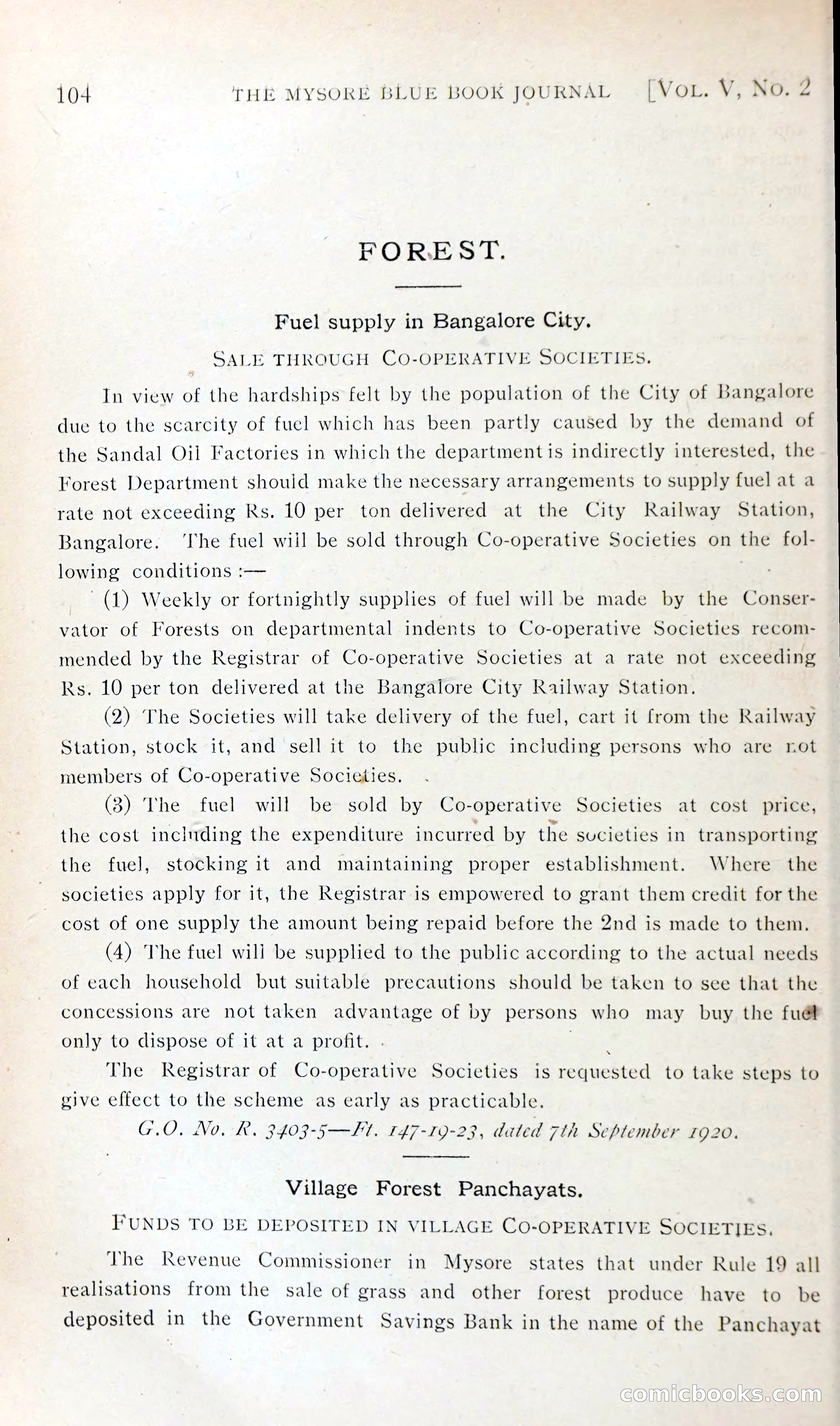 The Mysore Blue Book Journal — page 117 of 395