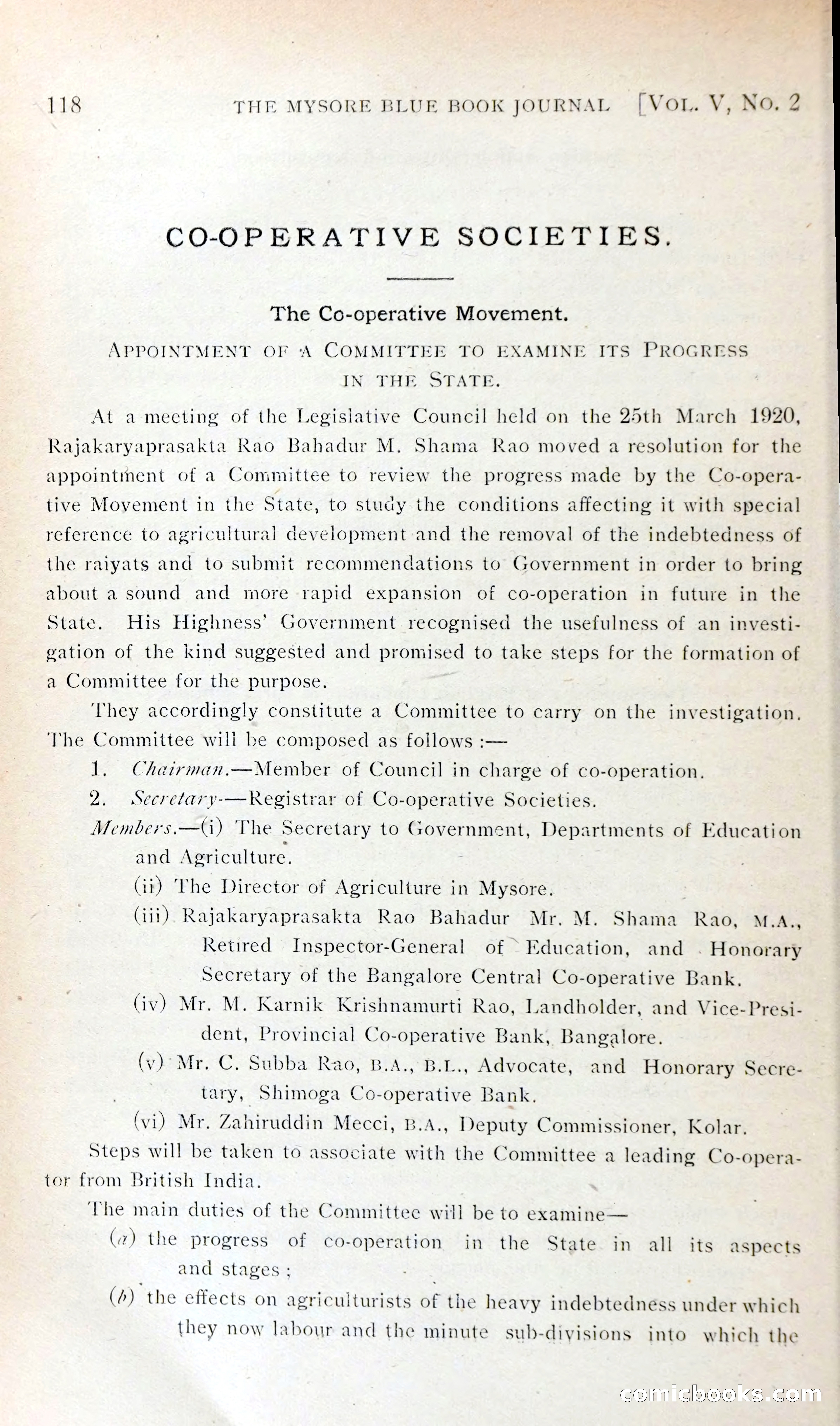 The Mysore Blue Book Journal — page 131 of 395