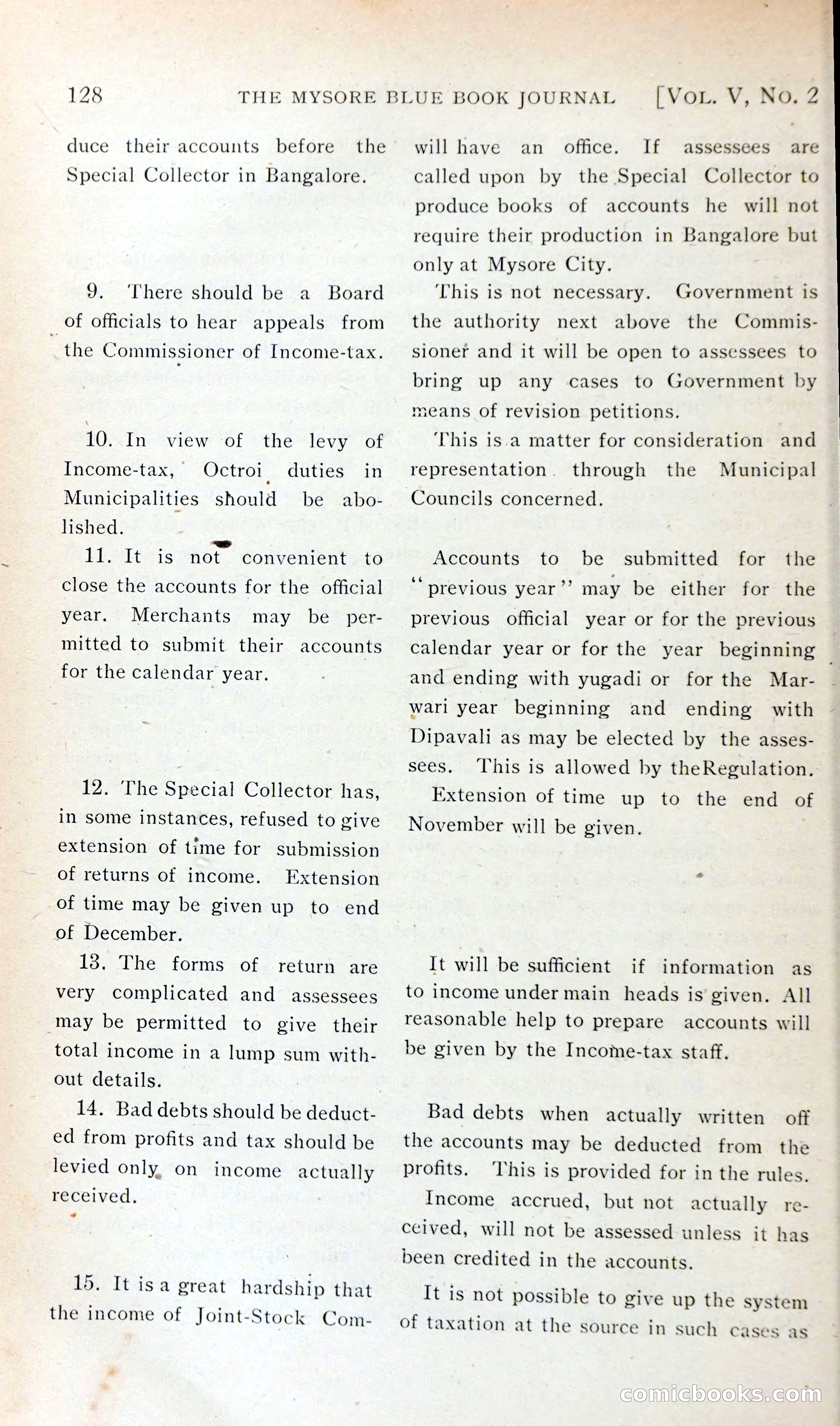 The Mysore Blue Book Journal — page 141 of 395