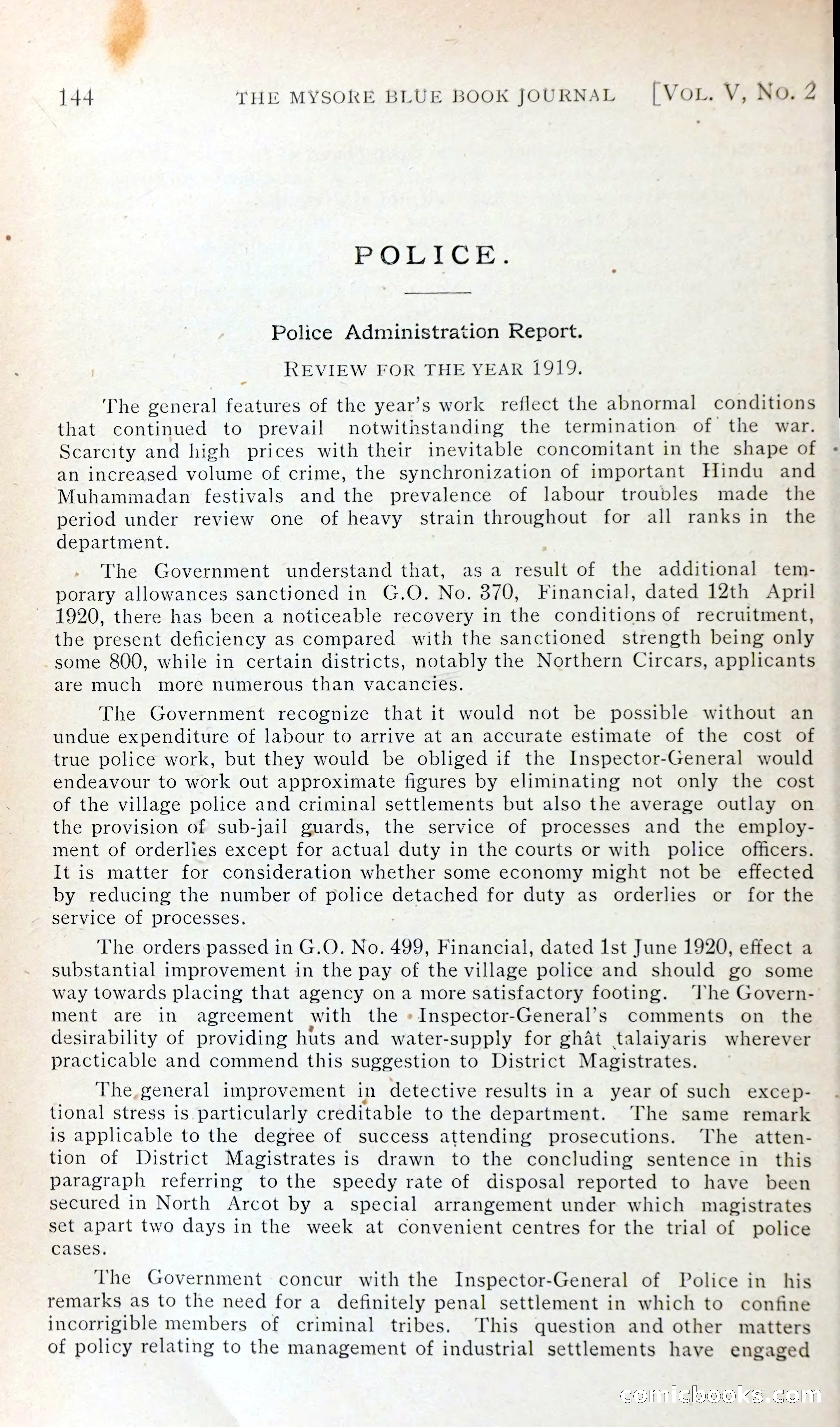 The Mysore Blue Book Journal — page 157 of 395