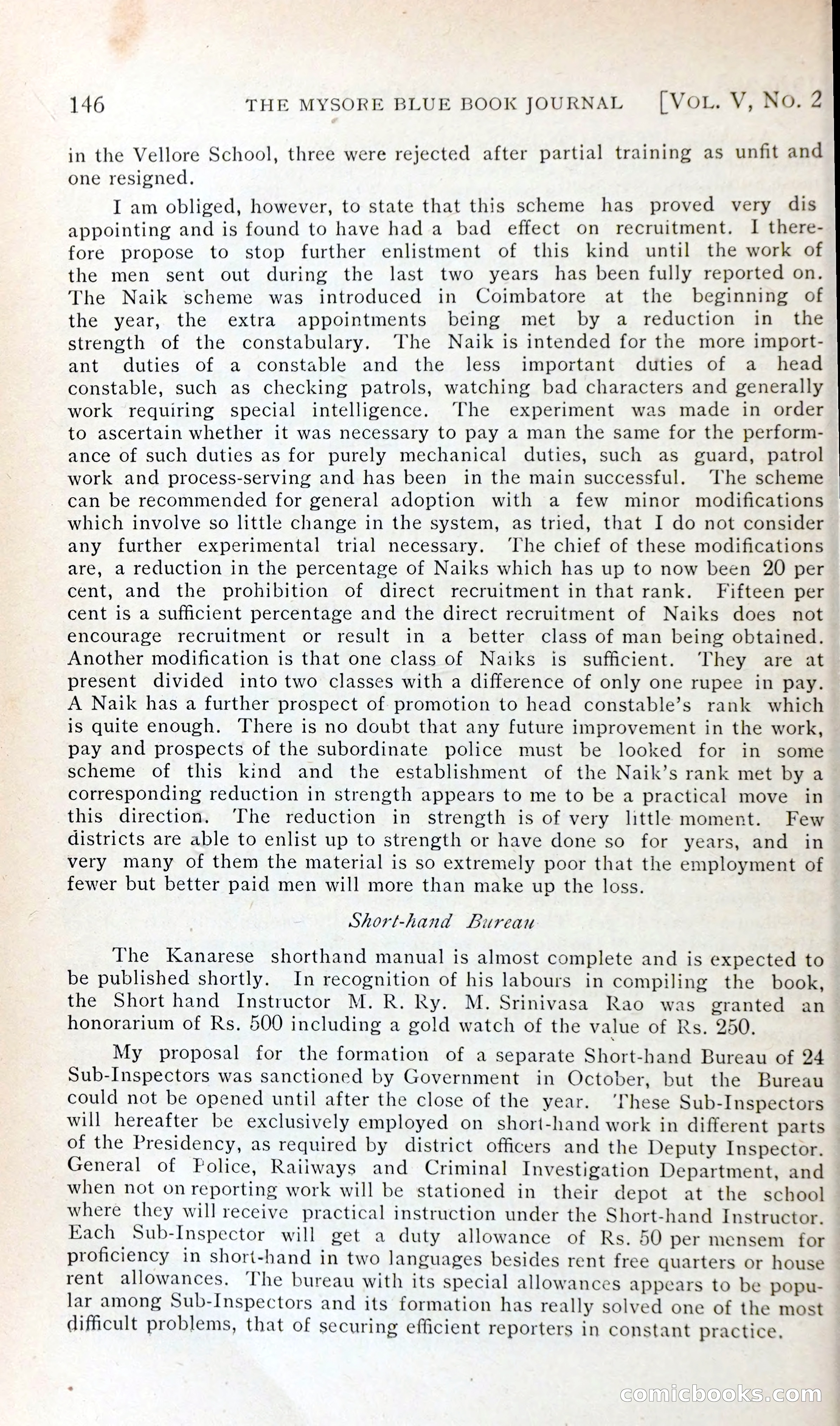 The Mysore Blue Book Journal — page 159 of 395