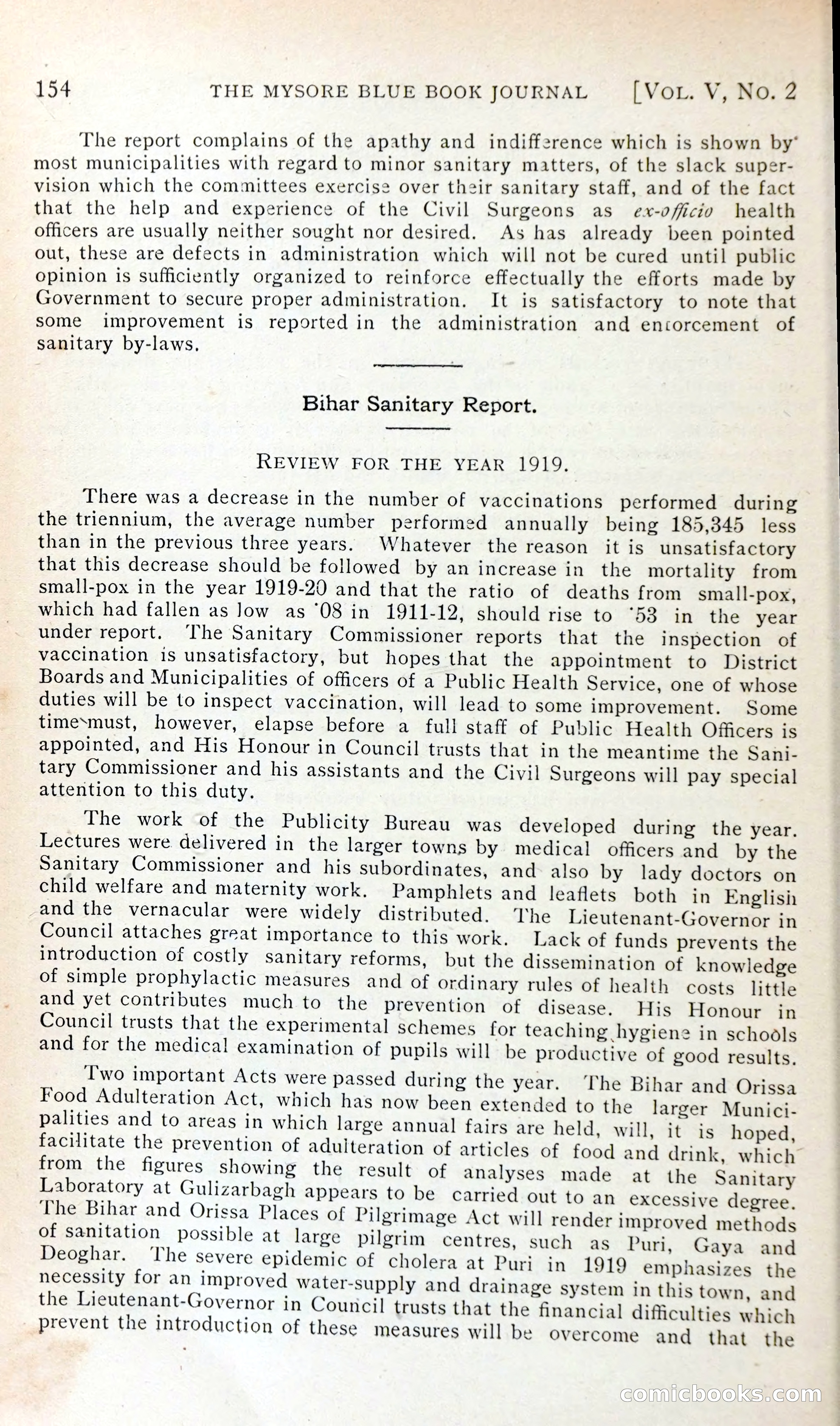The Mysore Blue Book Journal — page 167 of 395
