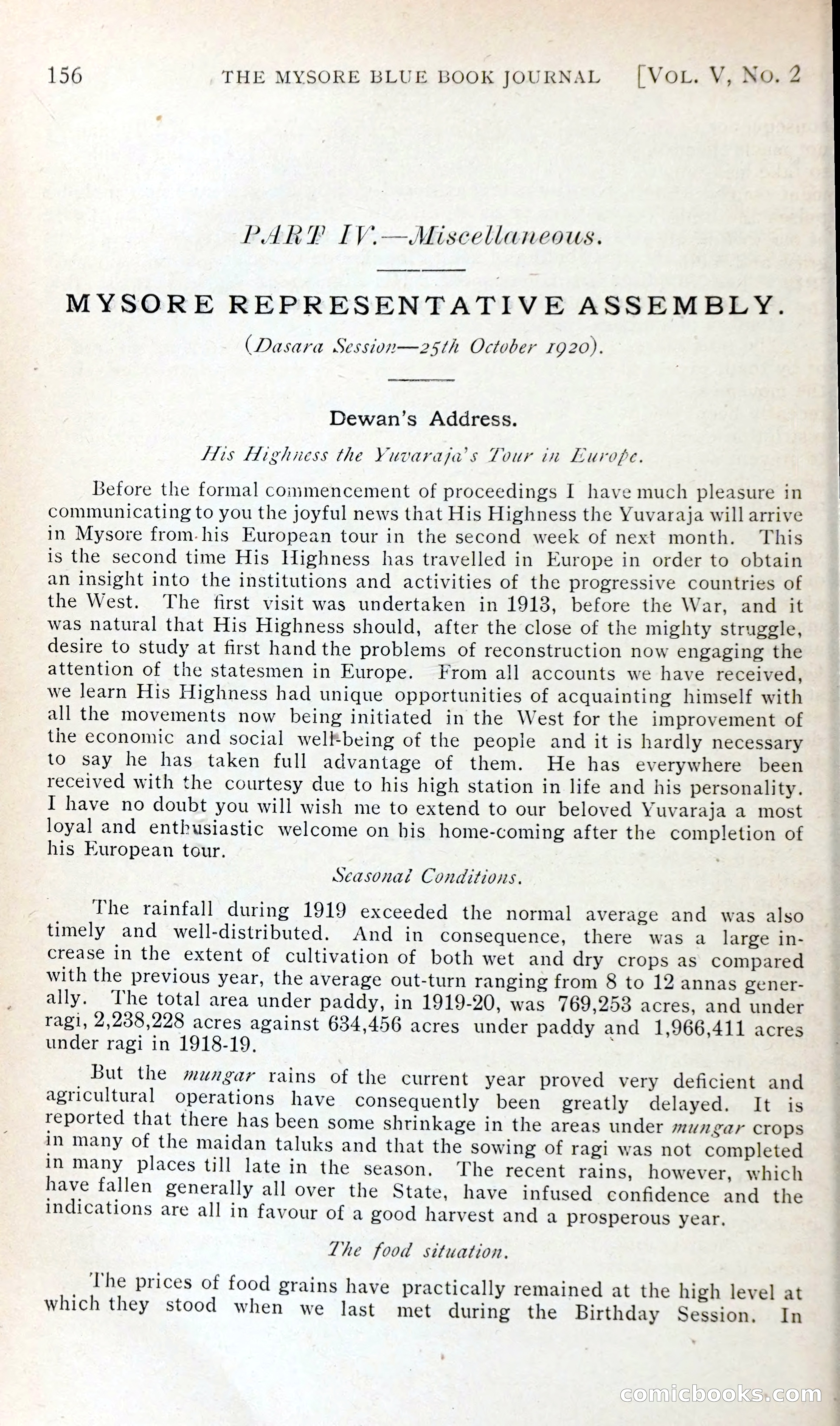 The Mysore Blue Book Journal — page 169 of 395