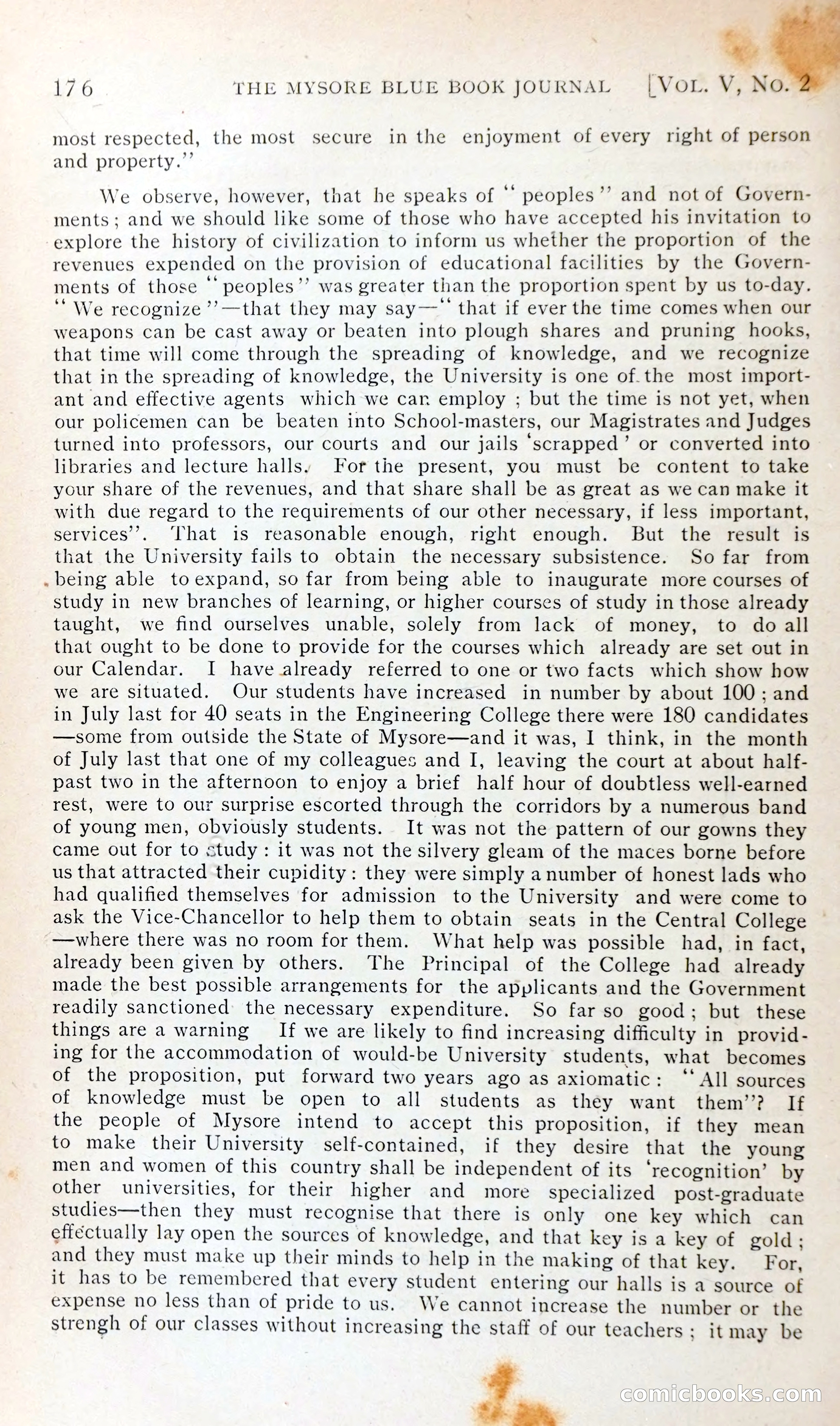 The Mysore Blue Book Journal — page 189 of 395