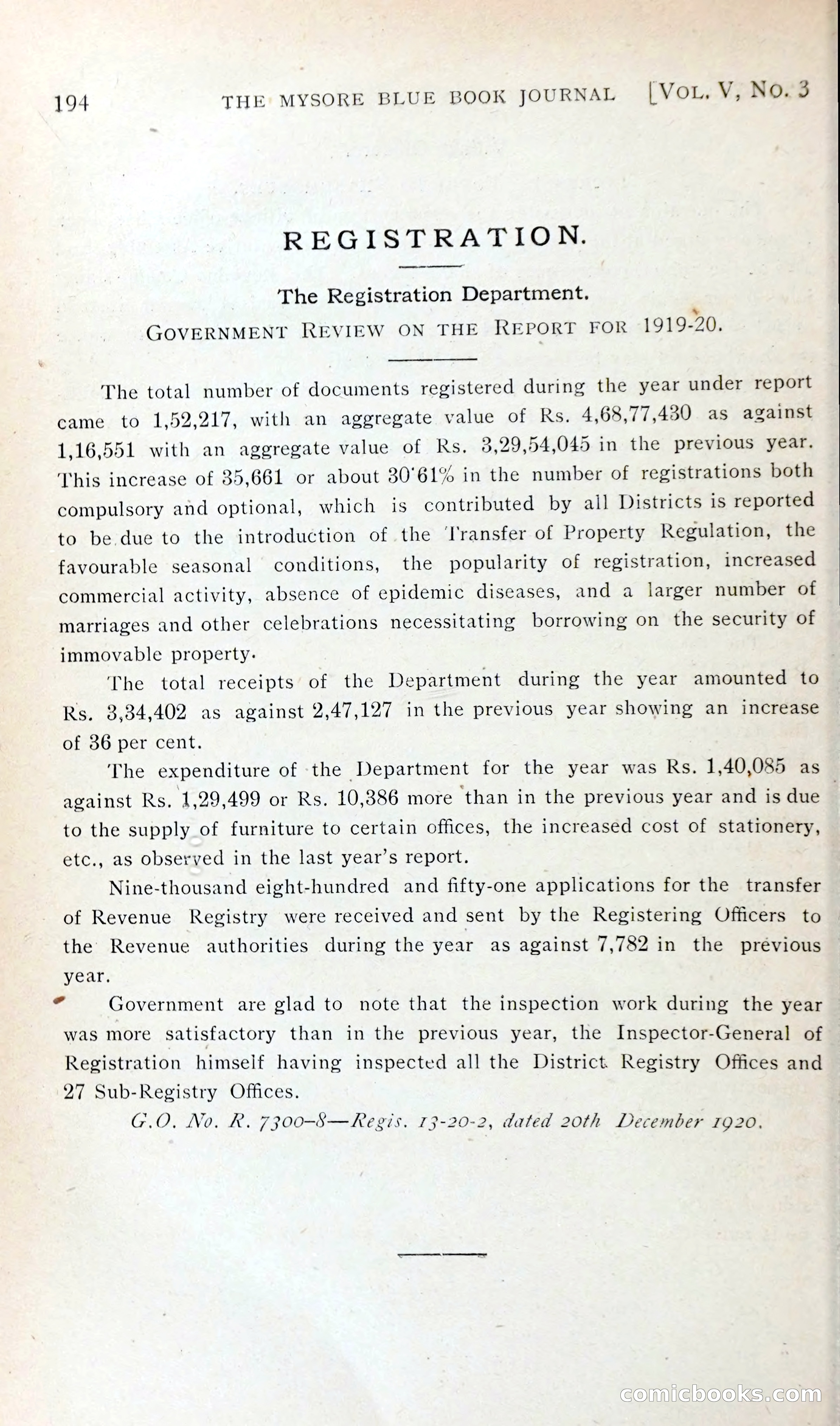 The Mysore Blue Book Journal — page 209 of 395