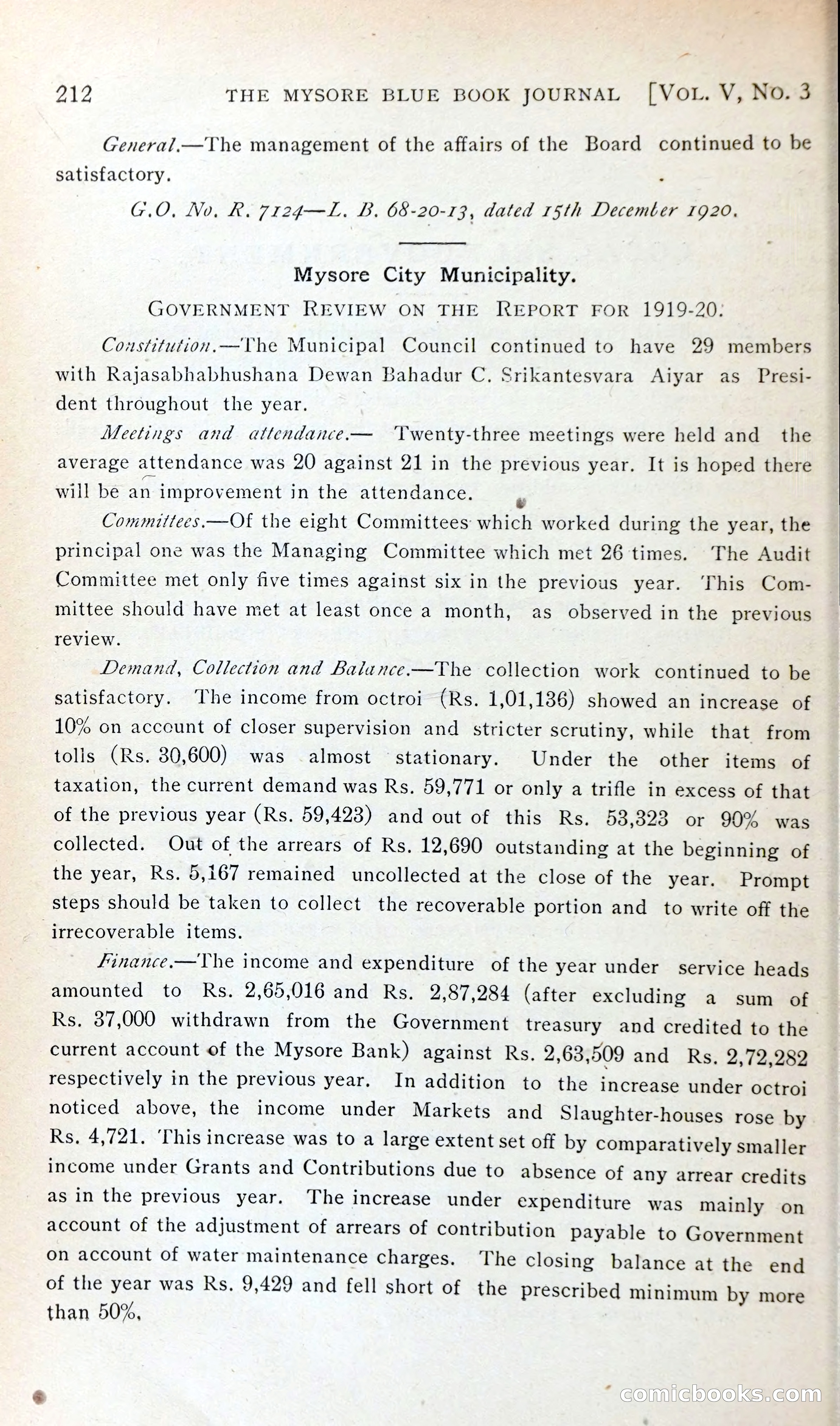 The Mysore Blue Book Journal — page 227 of 395