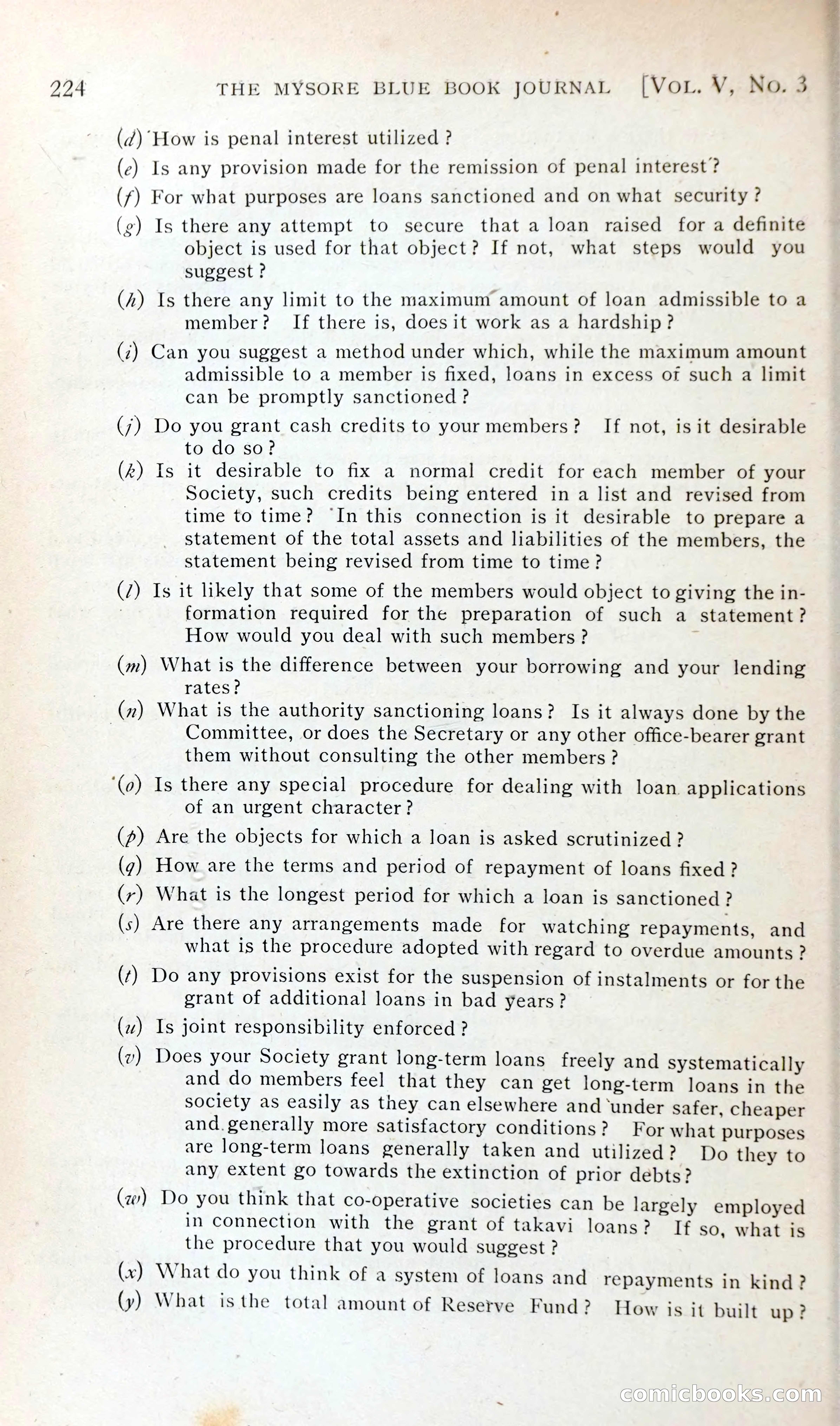 The Mysore Blue Book Journal — page 239 of 395