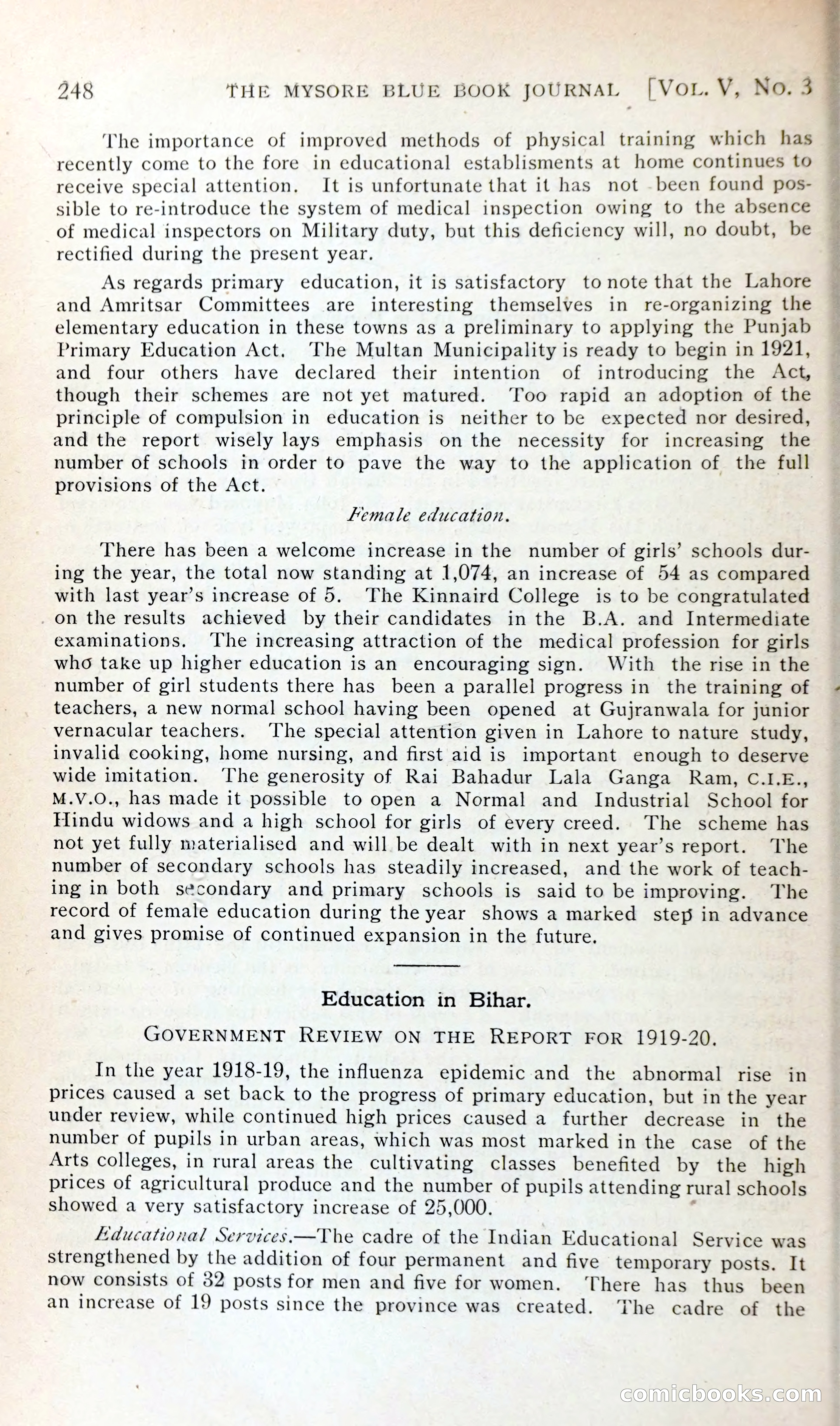 The Mysore Blue Book Journal — page 263 of 395