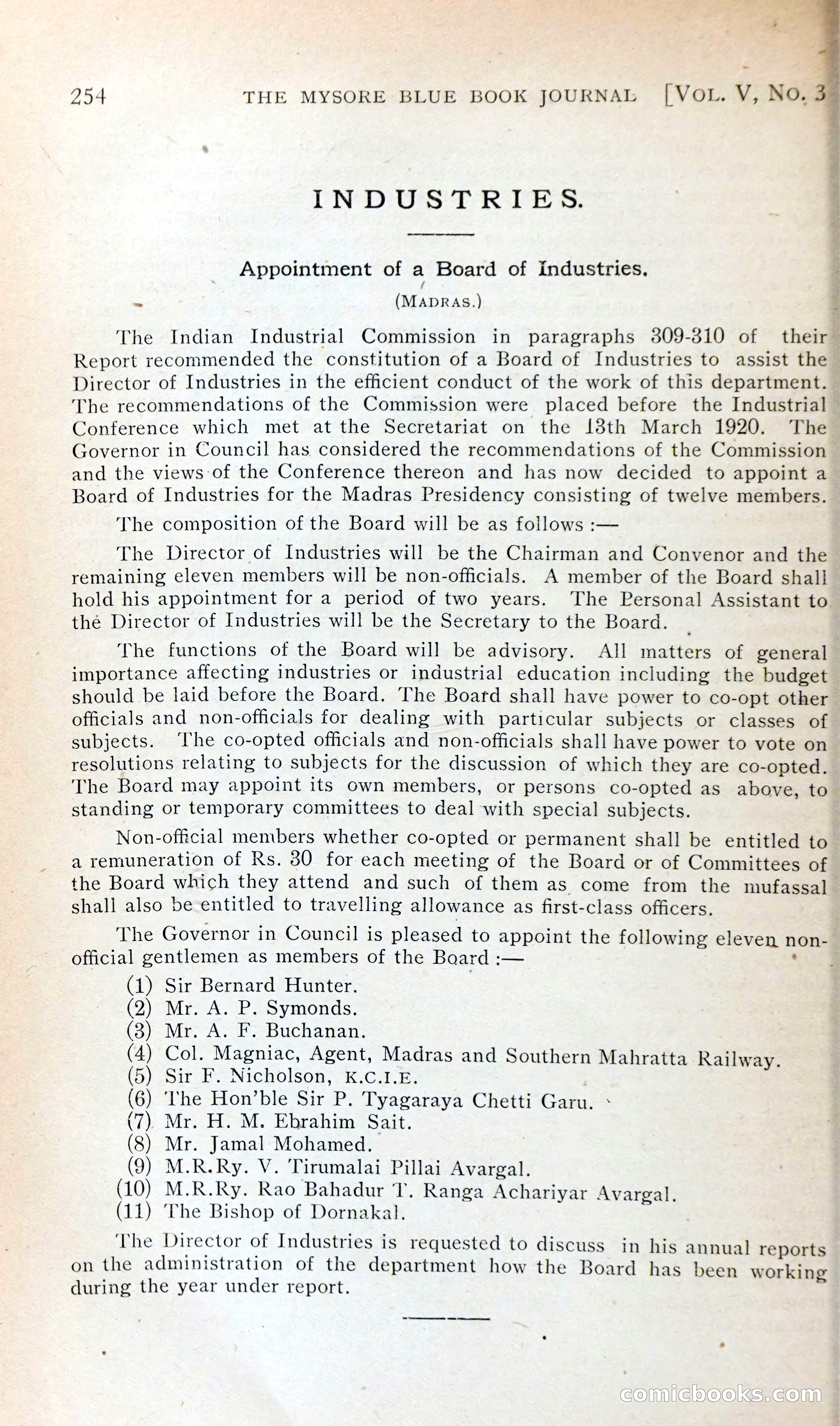 The Mysore Blue Book Journal — page 269 of 395