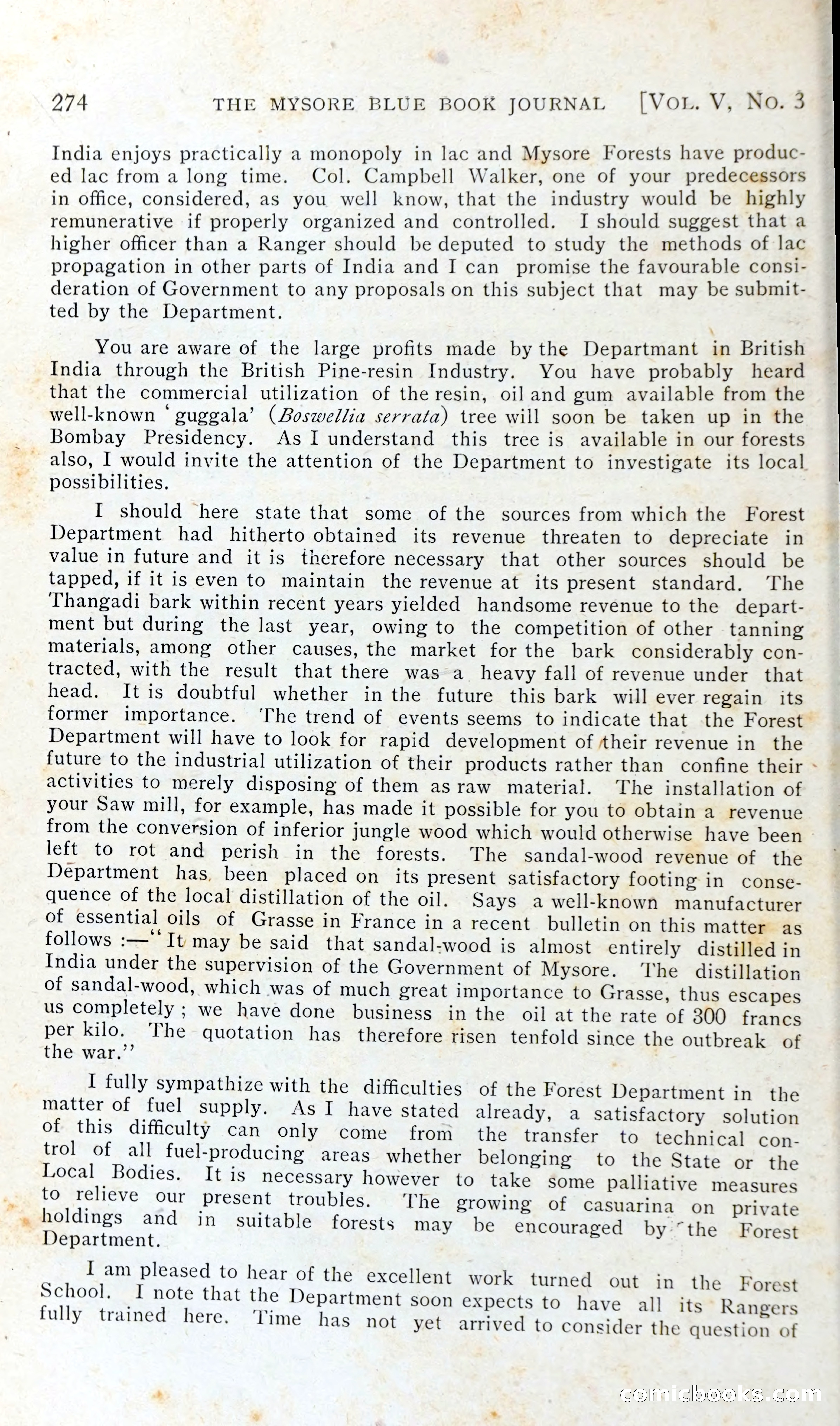 The Mysore Blue Book Journal — page 289 of 395