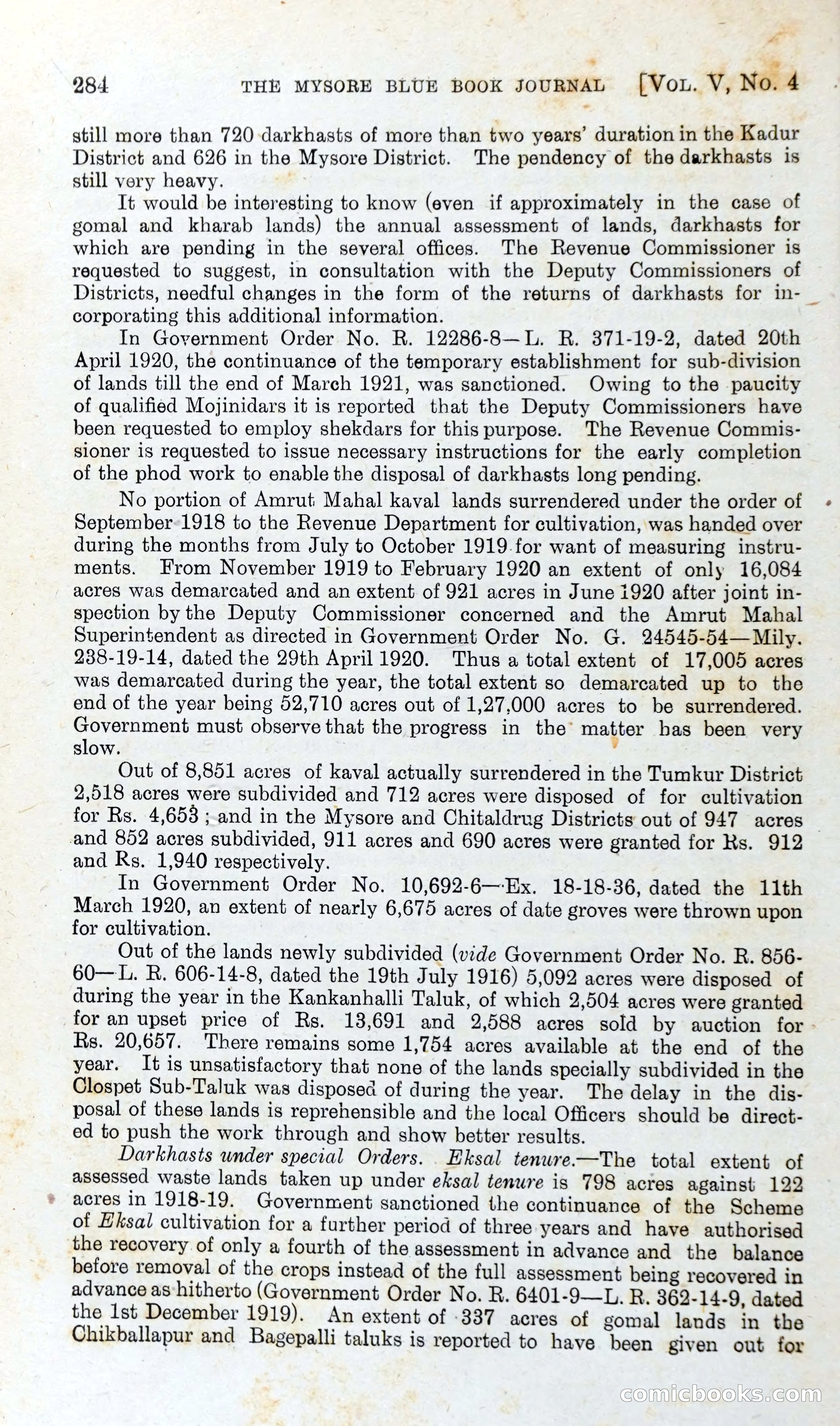 The Mysore Blue Book Journal — page 301 of 395