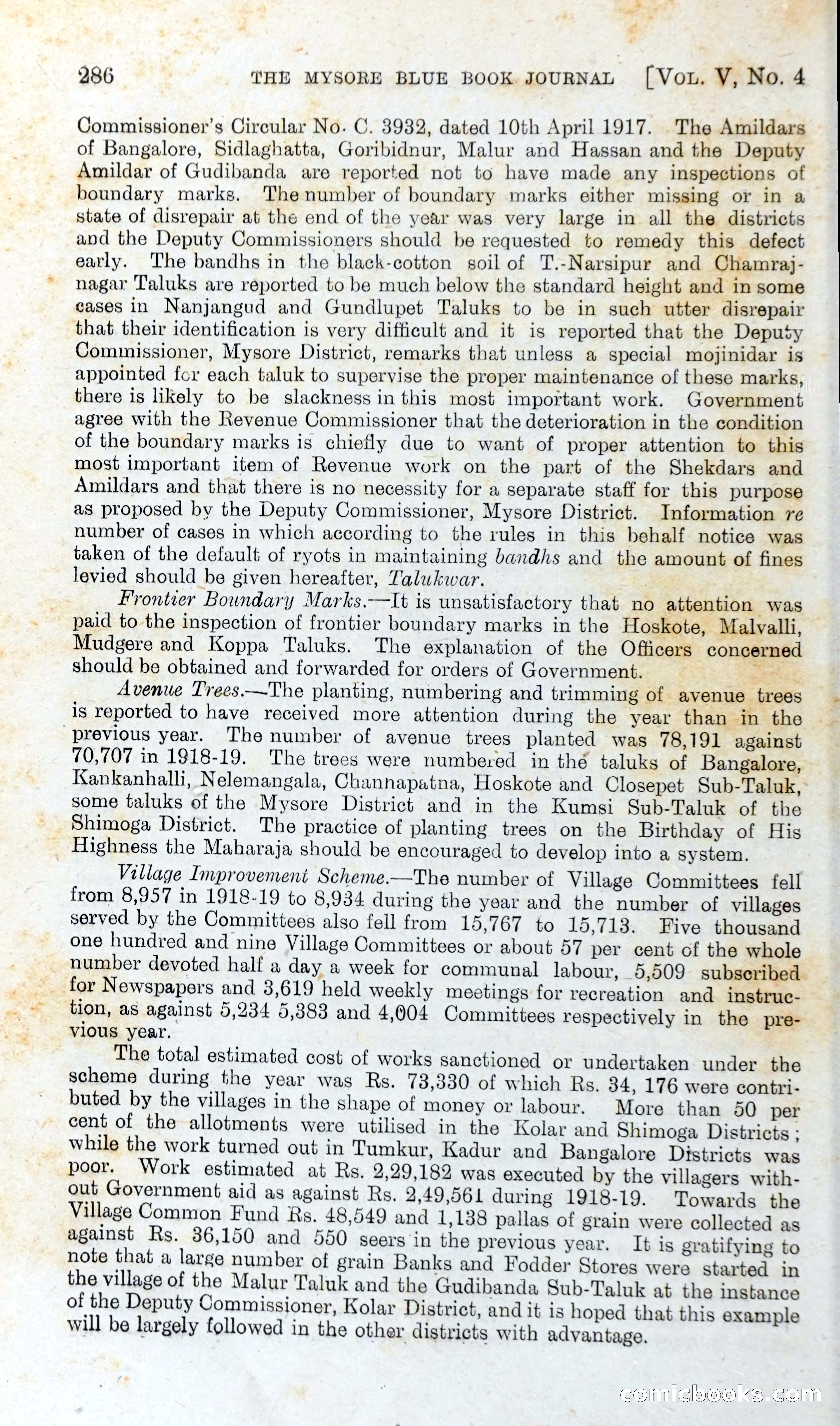 The Mysore Blue Book Journal — page 303 of 395