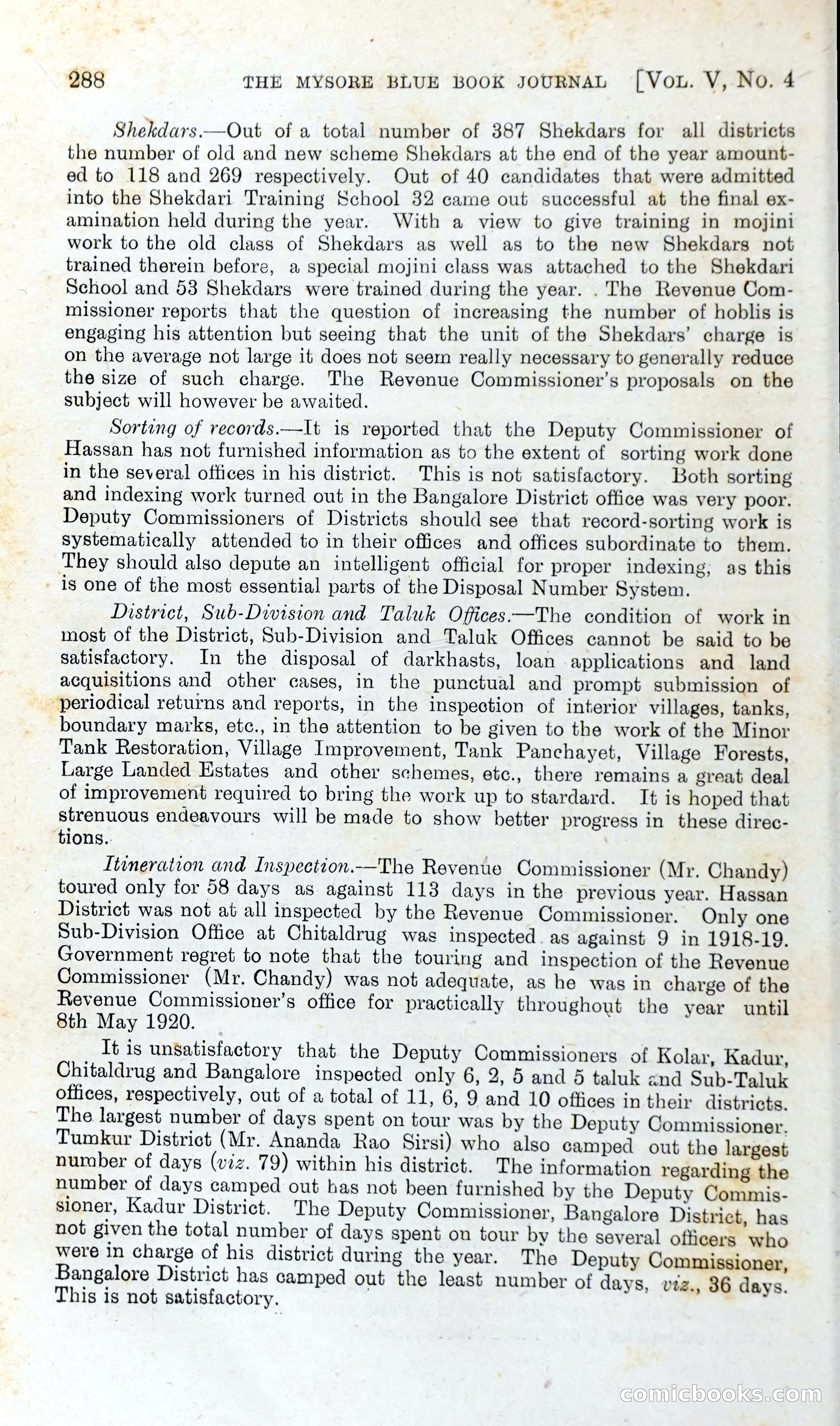 The Mysore Blue Book Journal — page 305 of 395
