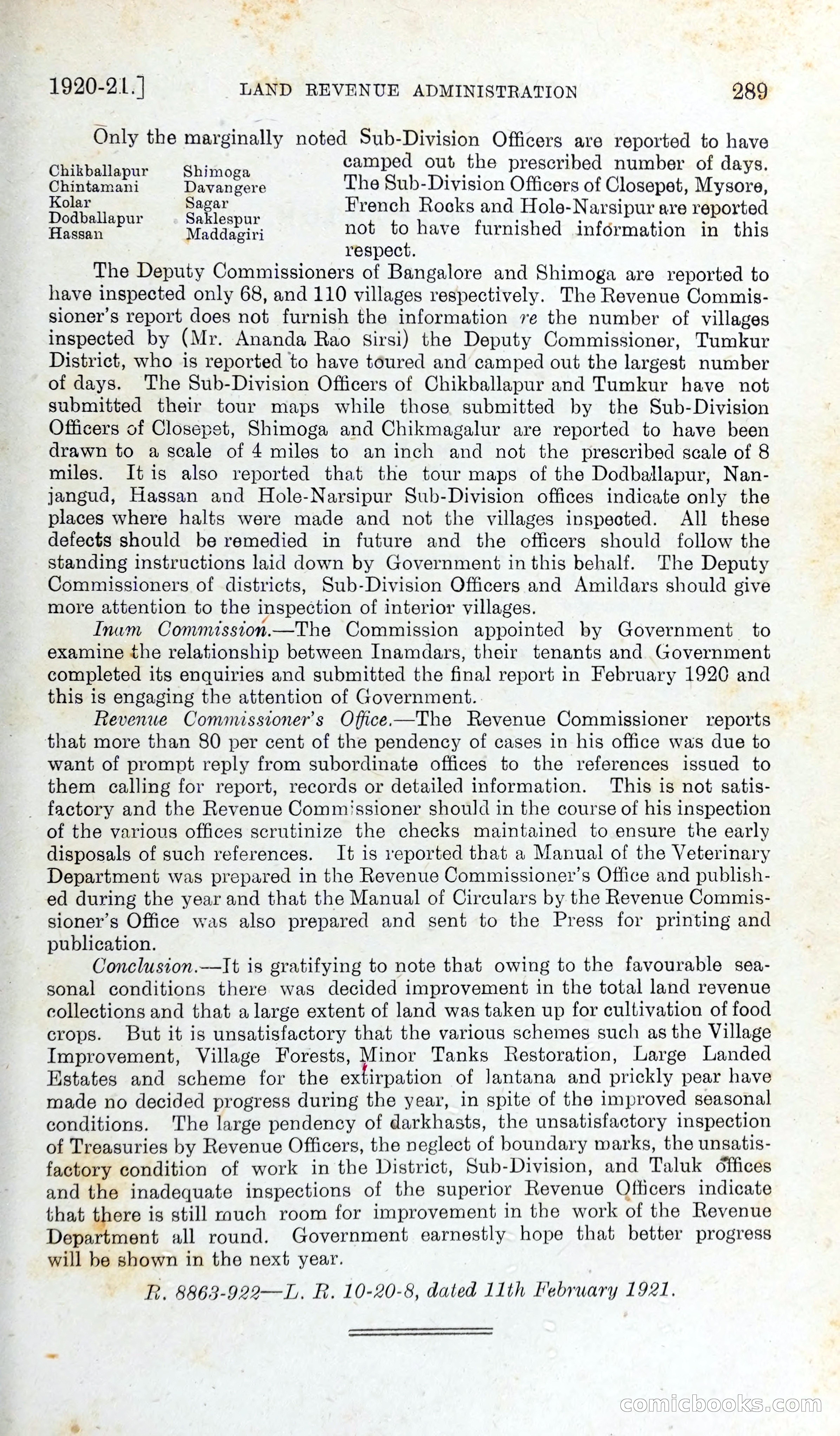 The Mysore Blue Book Journal — page 306 of 395