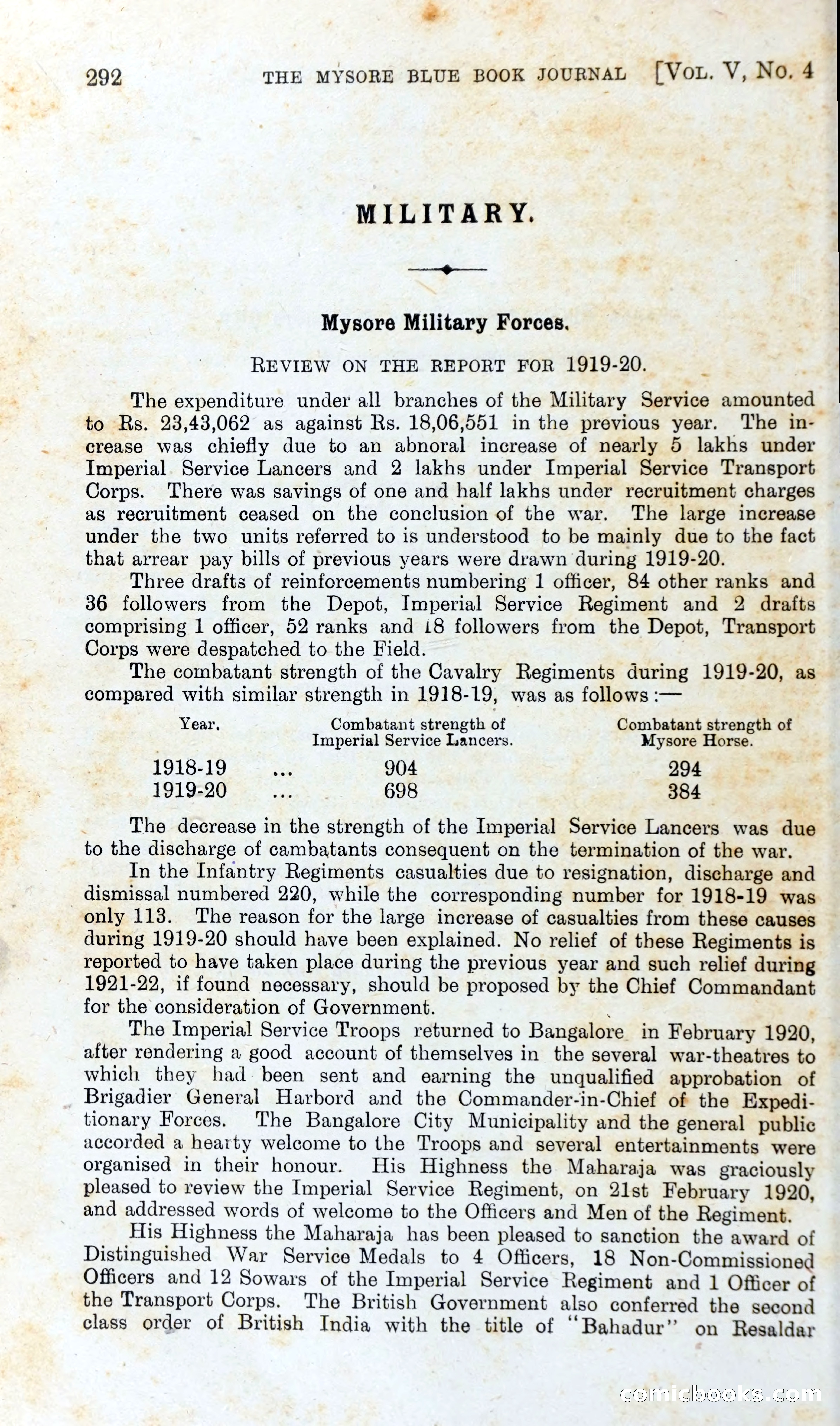 The Mysore Blue Book Journal — page 309 of 395