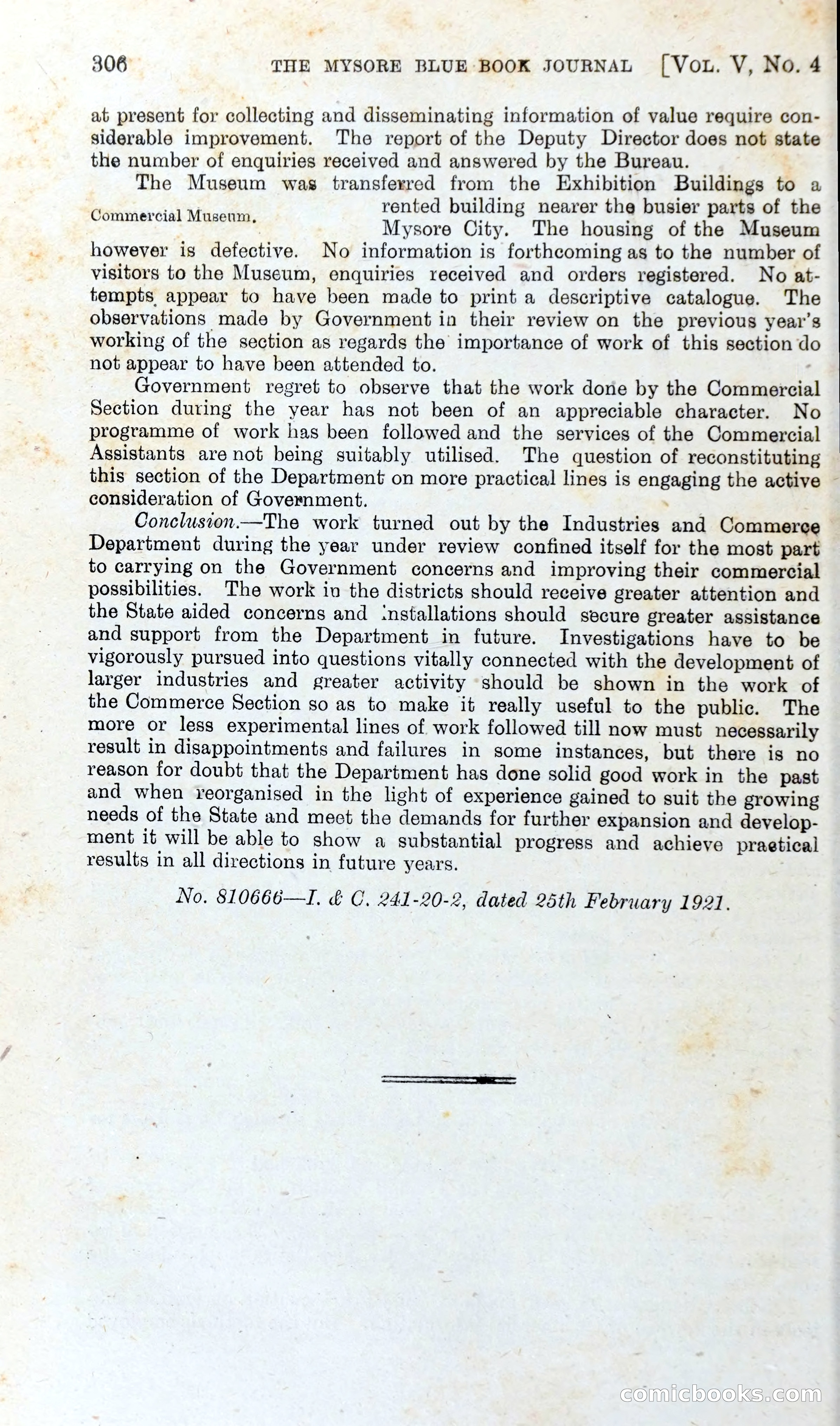 The Mysore Blue Book Journal — page 325 of 395