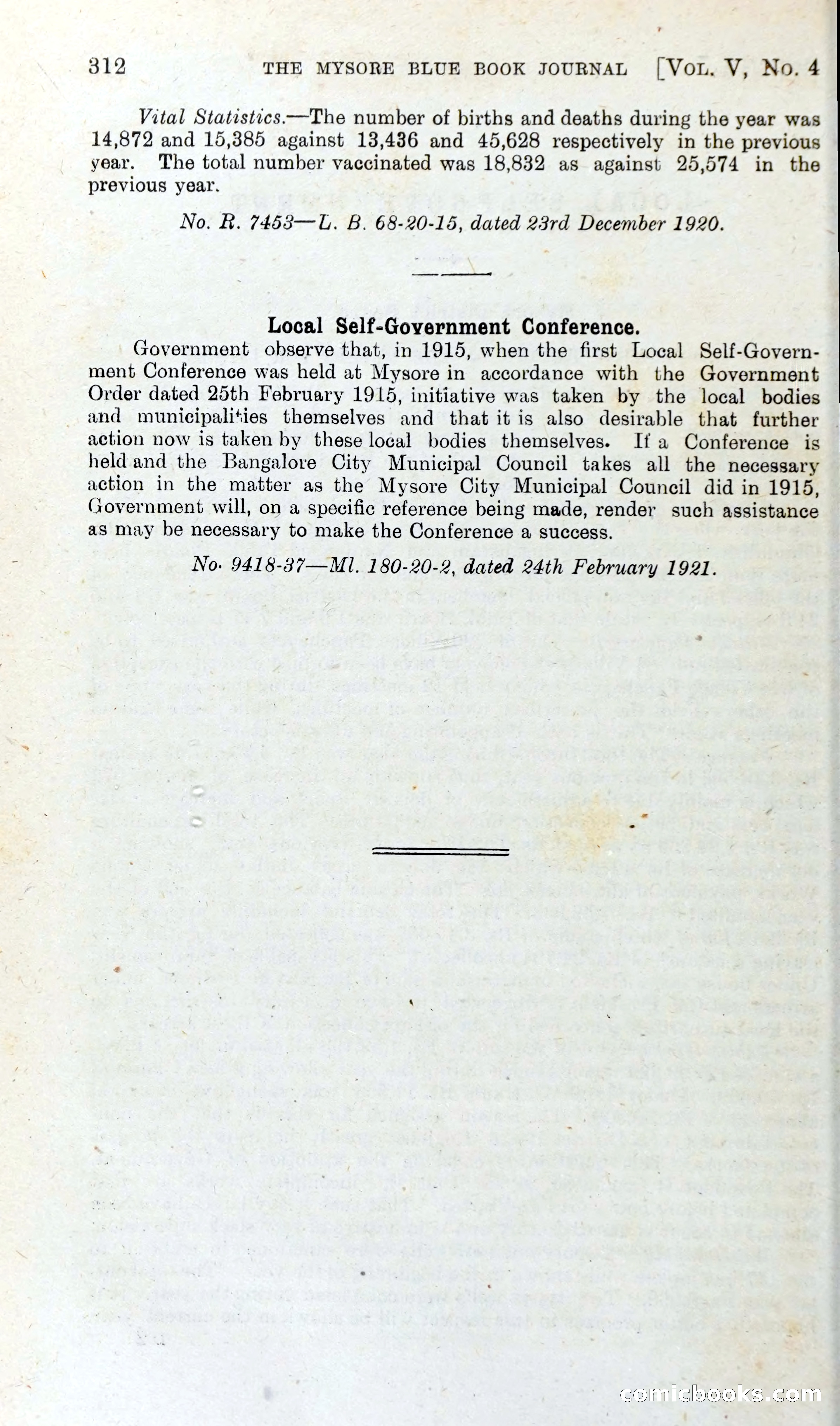 The Mysore Blue Book Journal — page 331 of 395