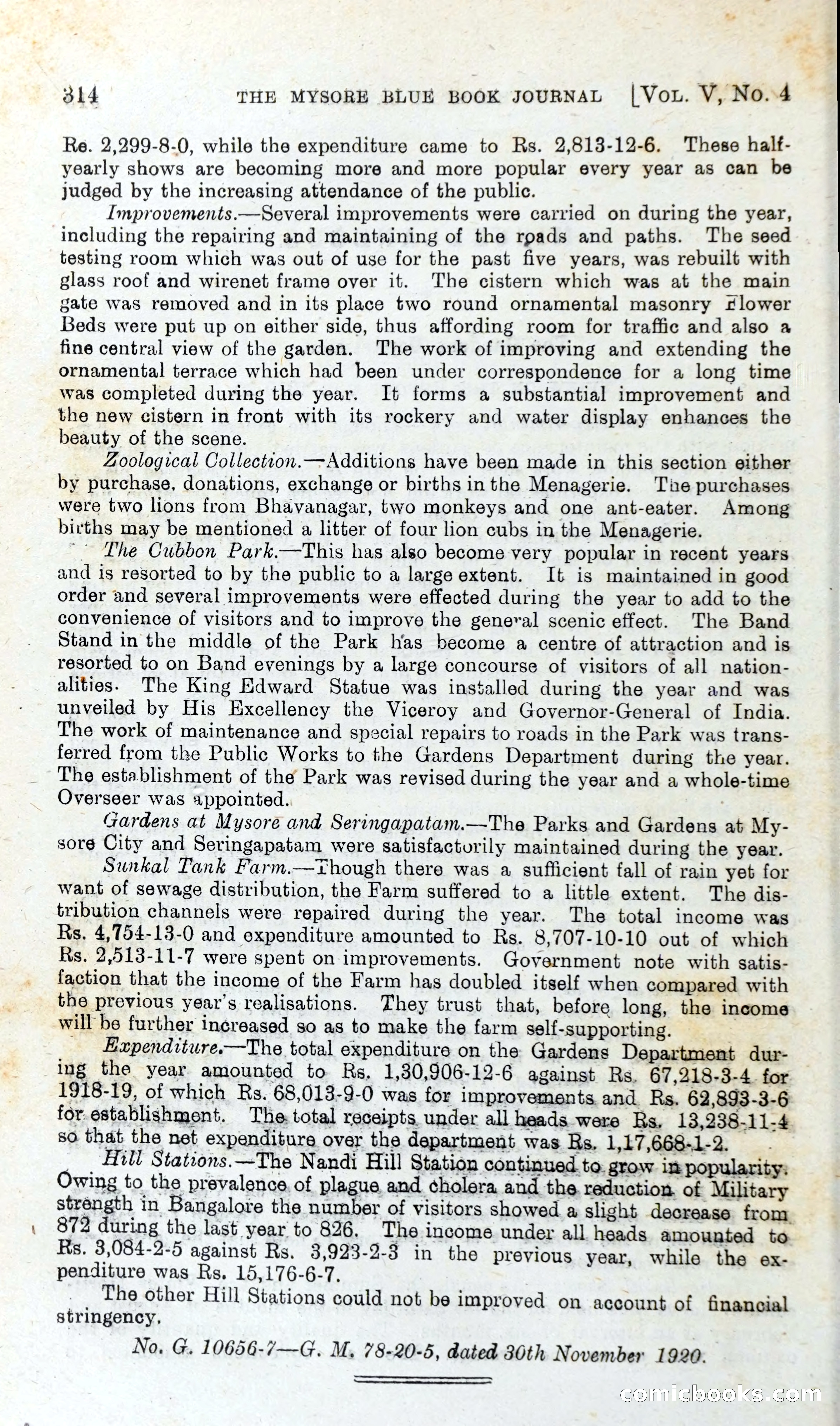 The Mysore Blue Book Journal — page 333 of 395
