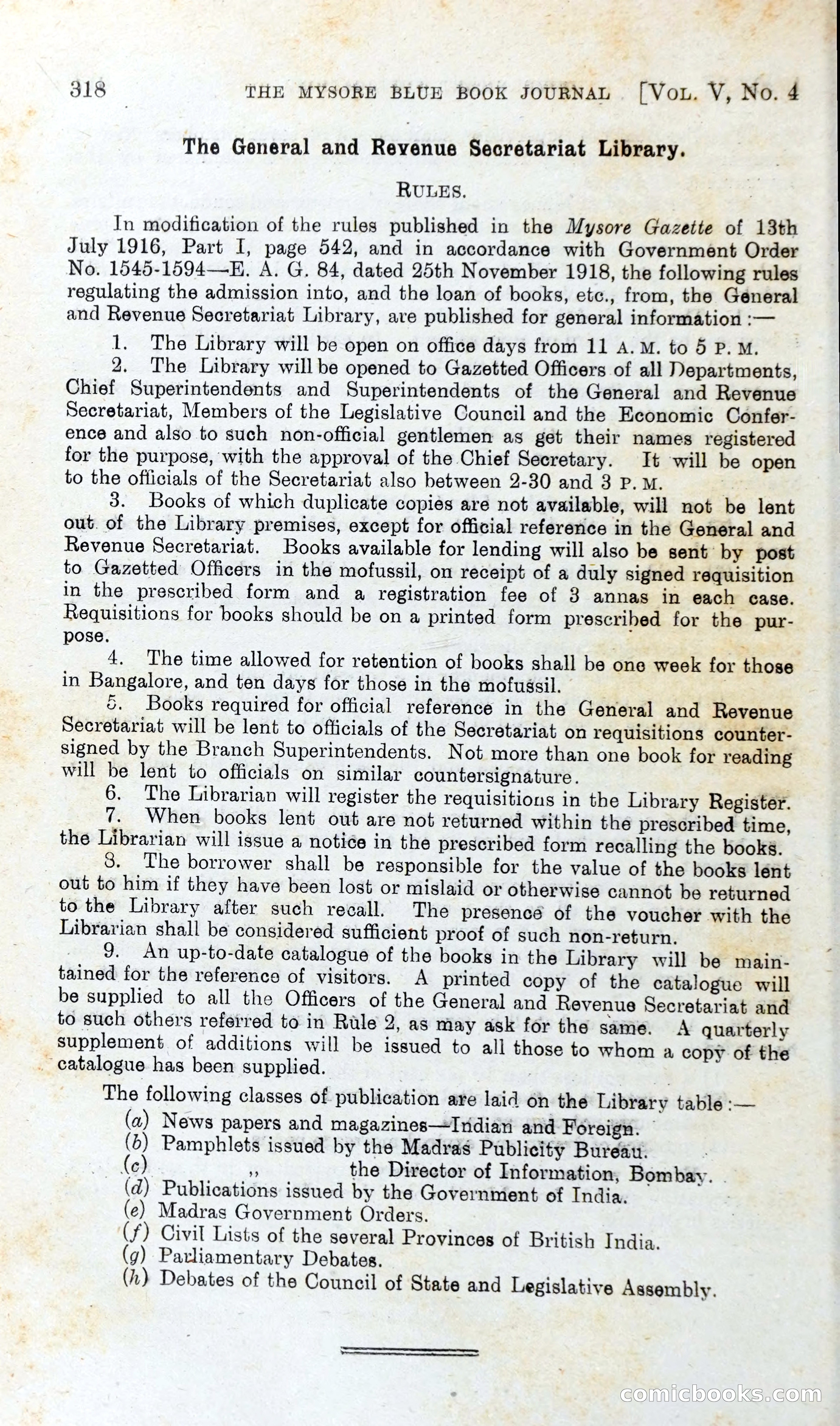 The Mysore Blue Book Journal — page 337 of 395