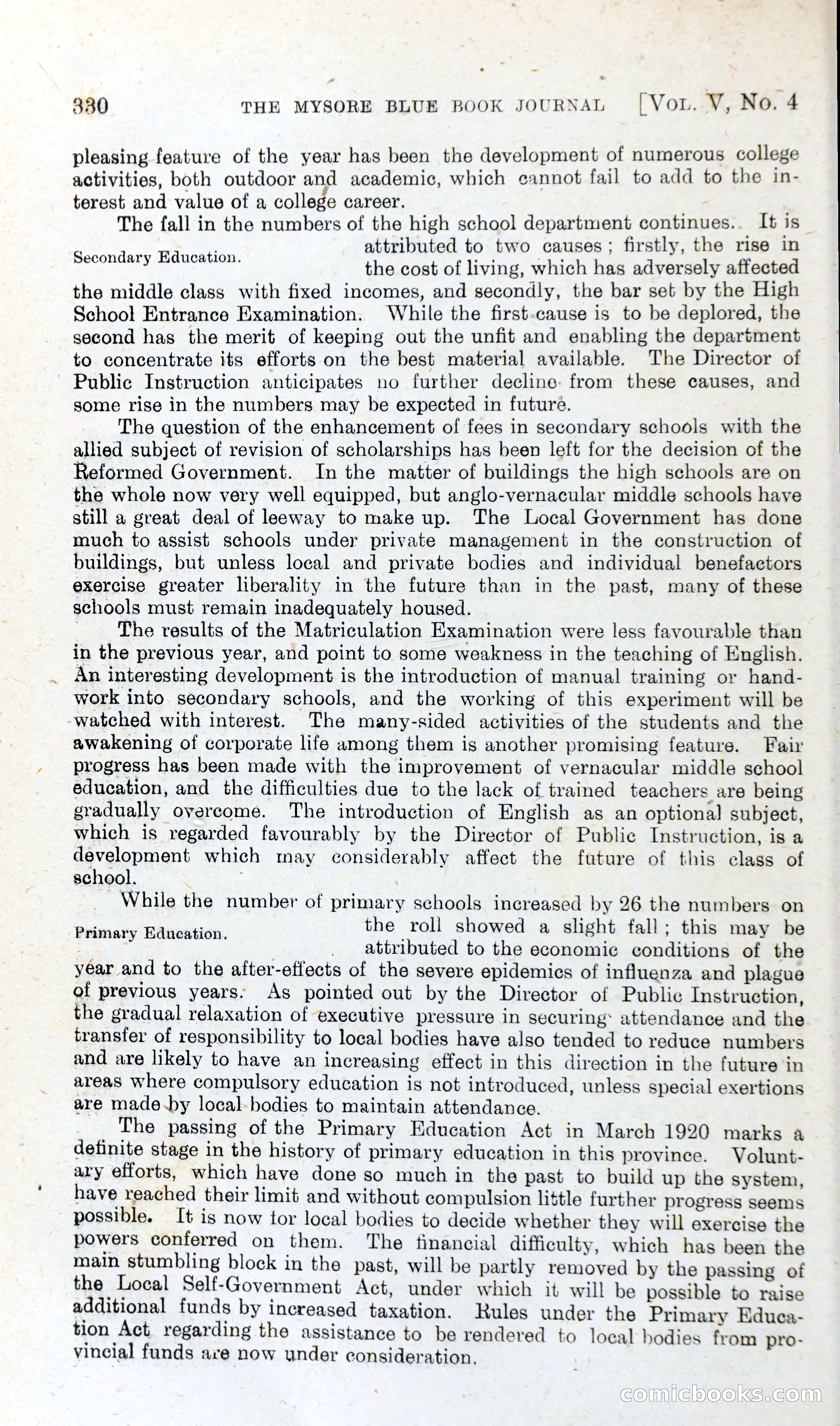 The Mysore Blue Book Journal — page 349 of 395