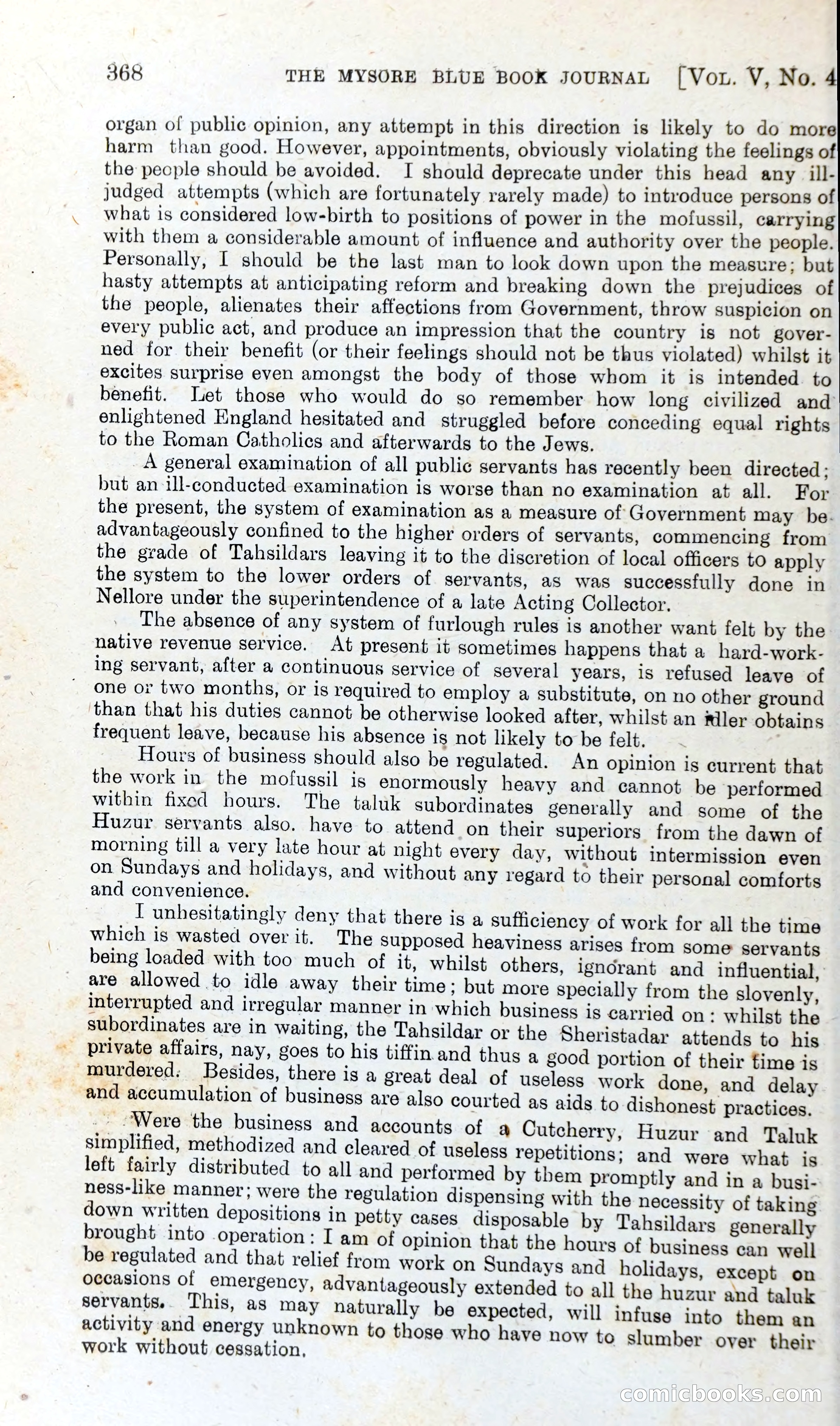 The Mysore Blue Book Journal — page 387 of 395