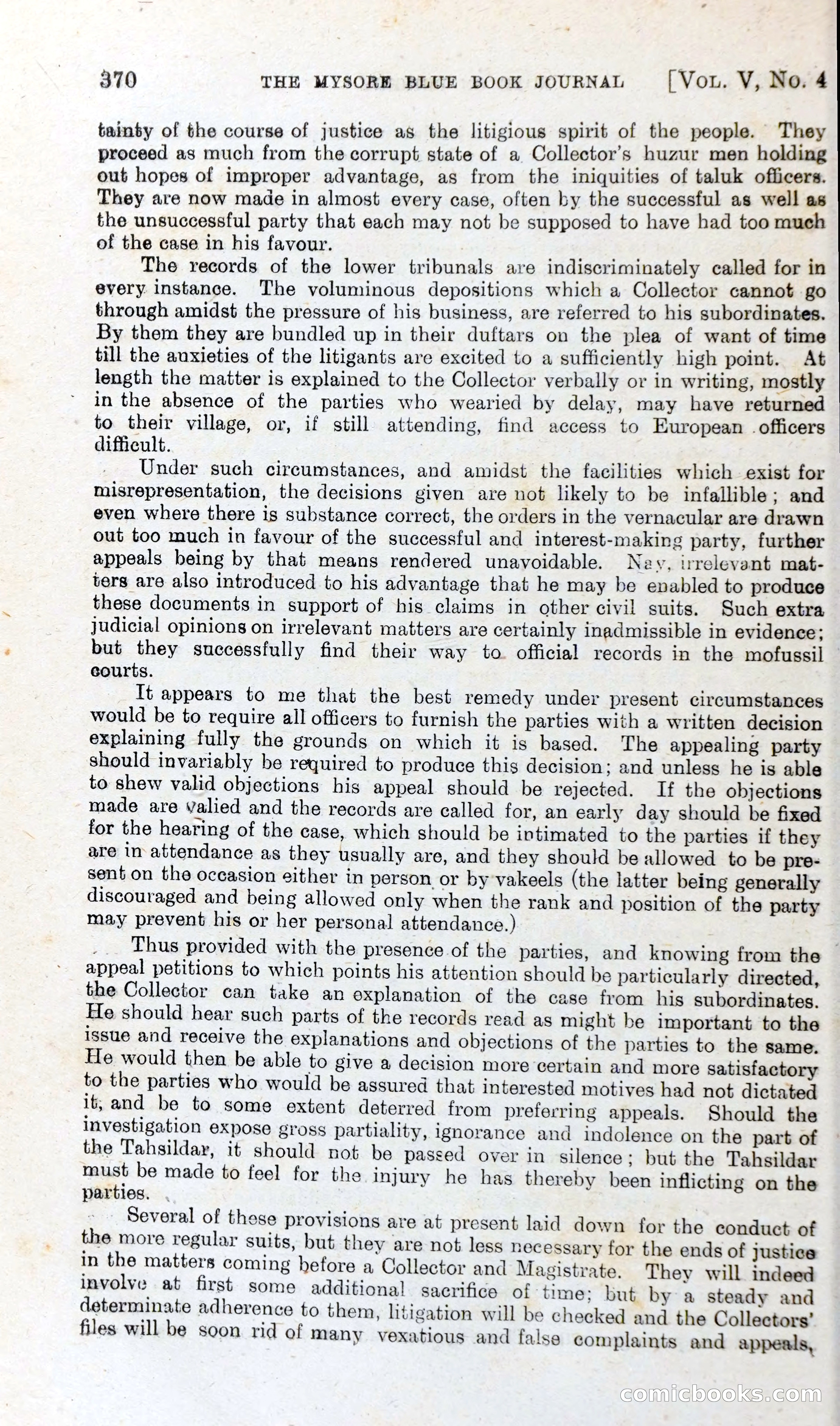 The Mysore Blue Book Journal — page 389 of 395