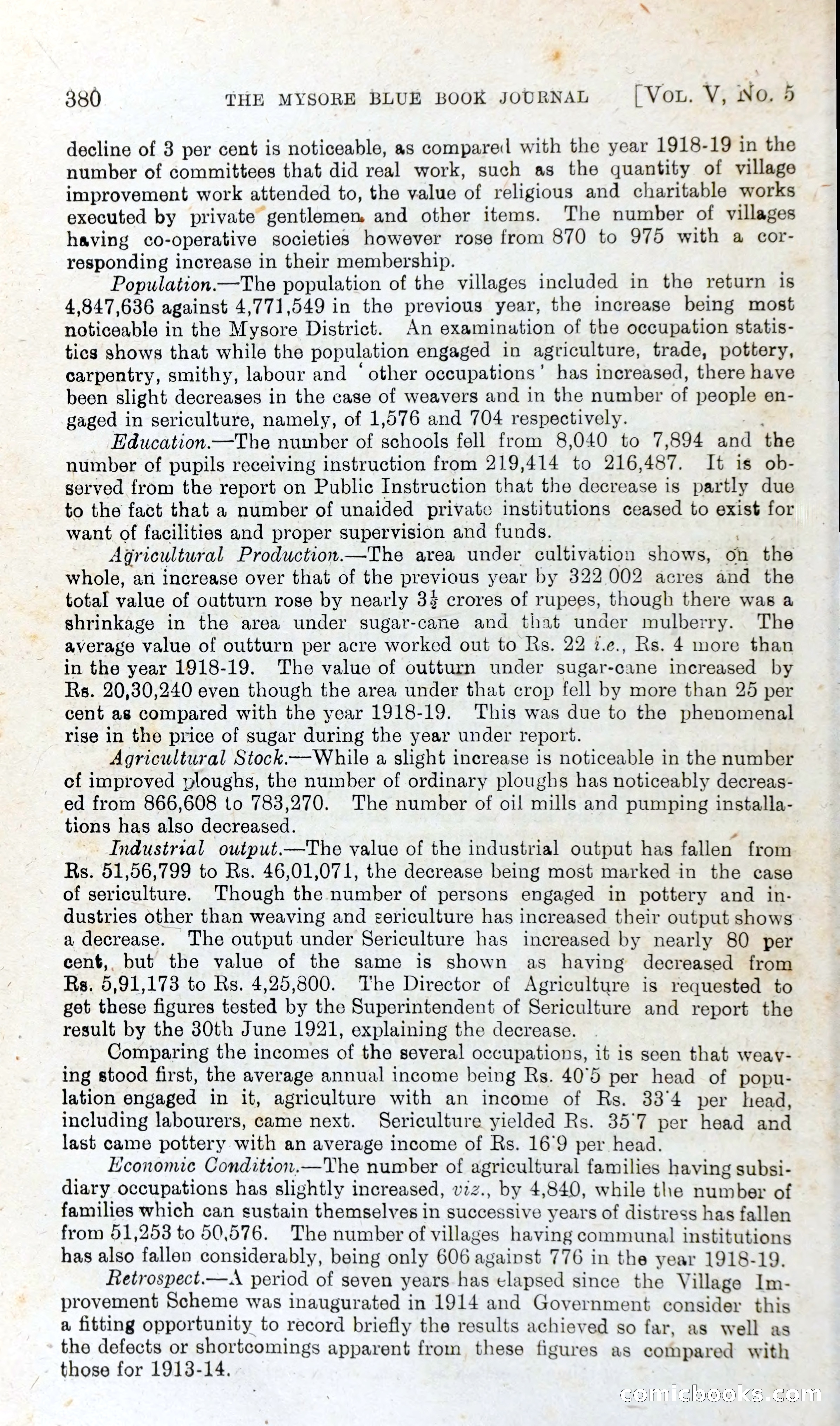 The Mysore Blue Book Journal — page 399 of 395