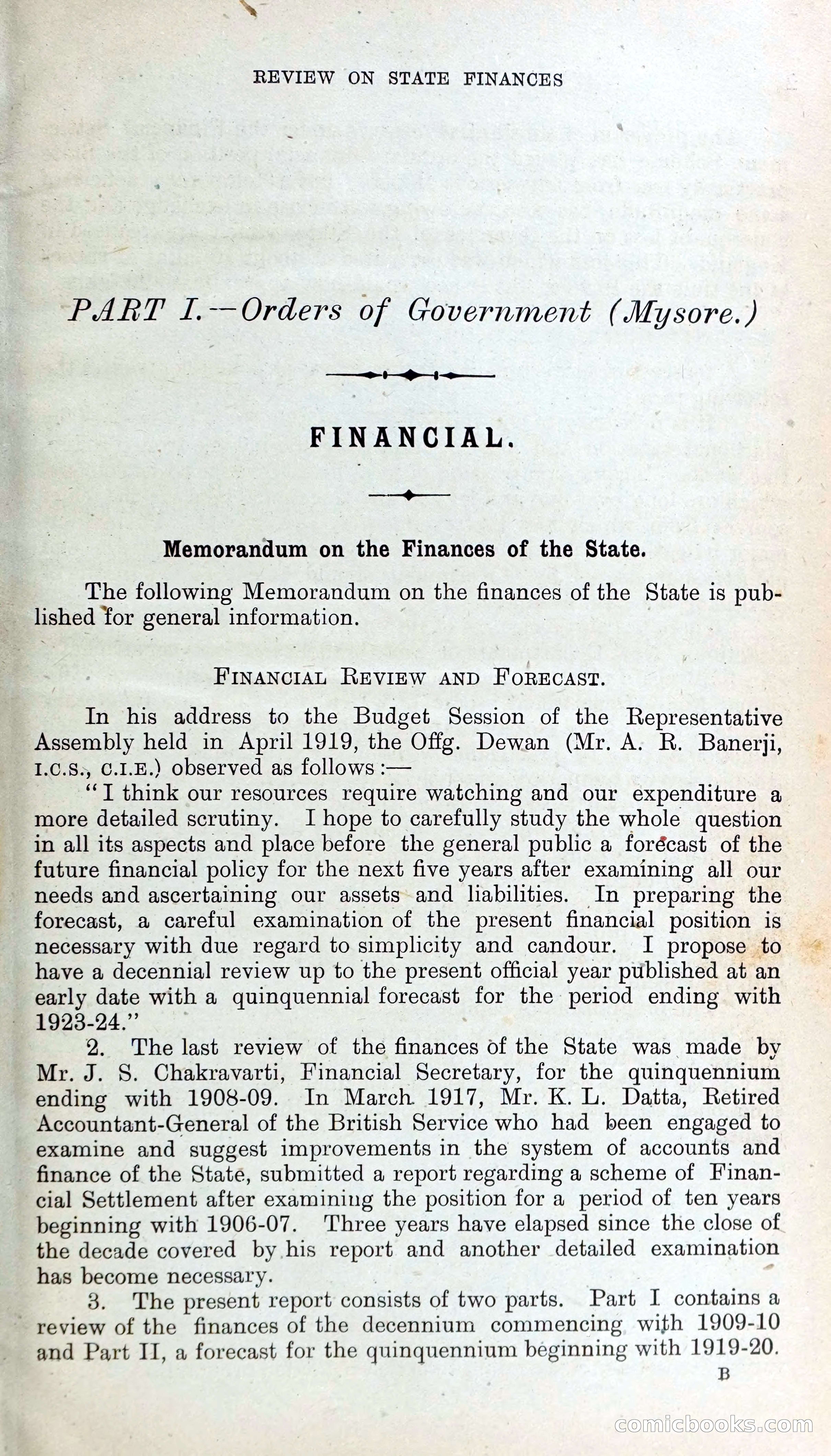Mysore Blue Book Journal, Vol. IV — page 10 of 395