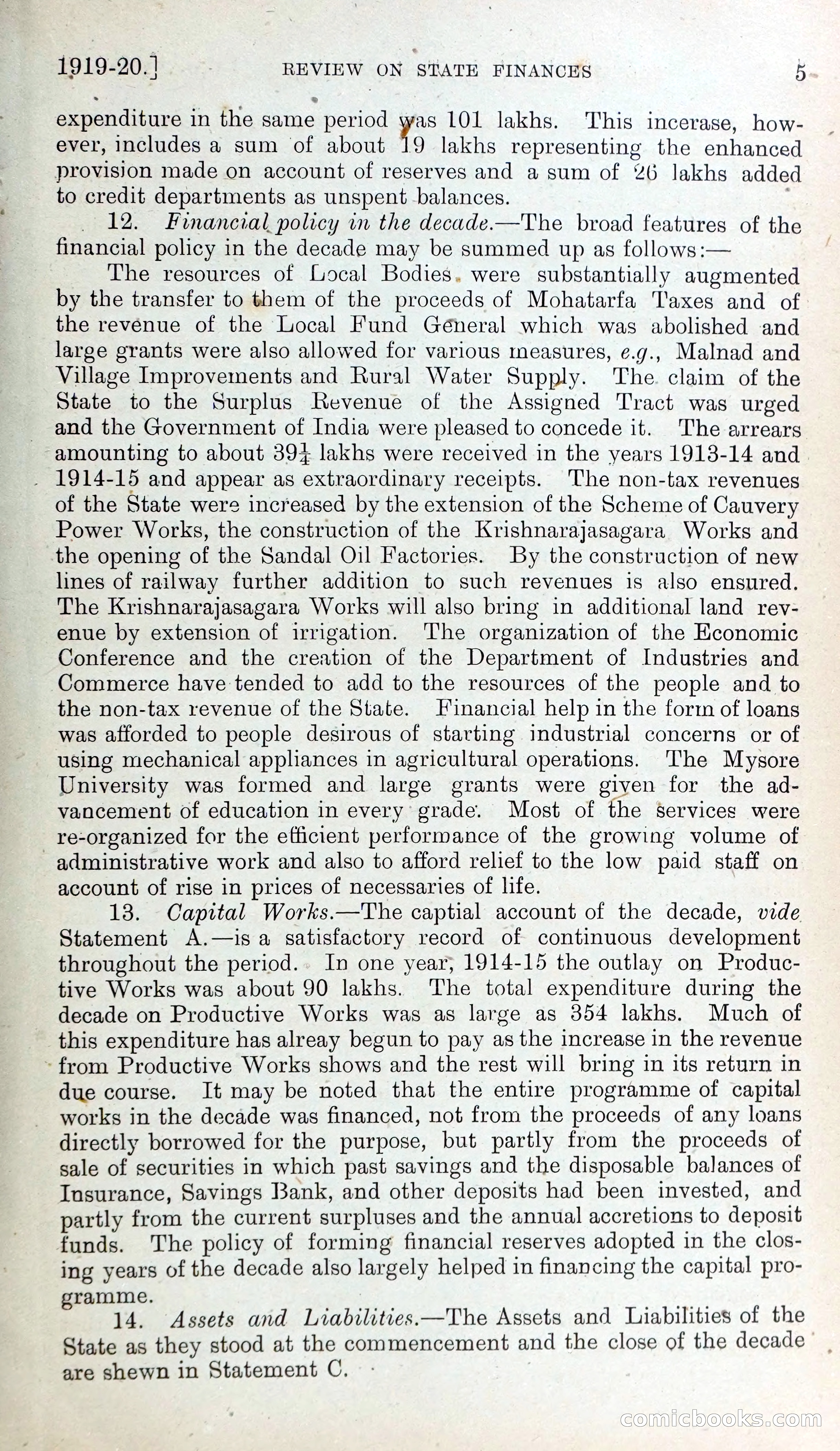 Mysore Blue Book Journal, Vol. IV — page 14 of 395