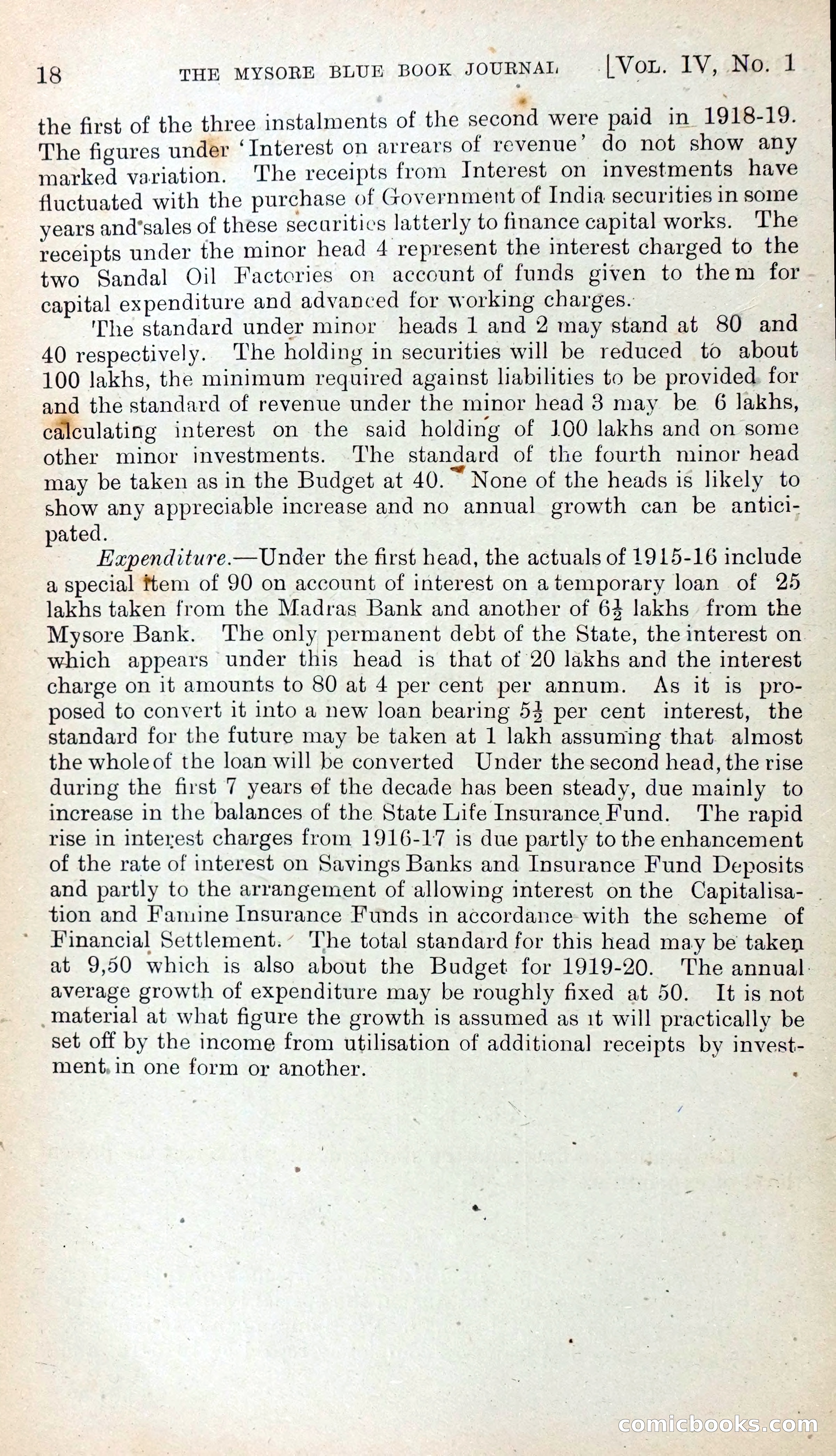 Mysore Blue Book Journal, Vol. IV — page 27 of 395