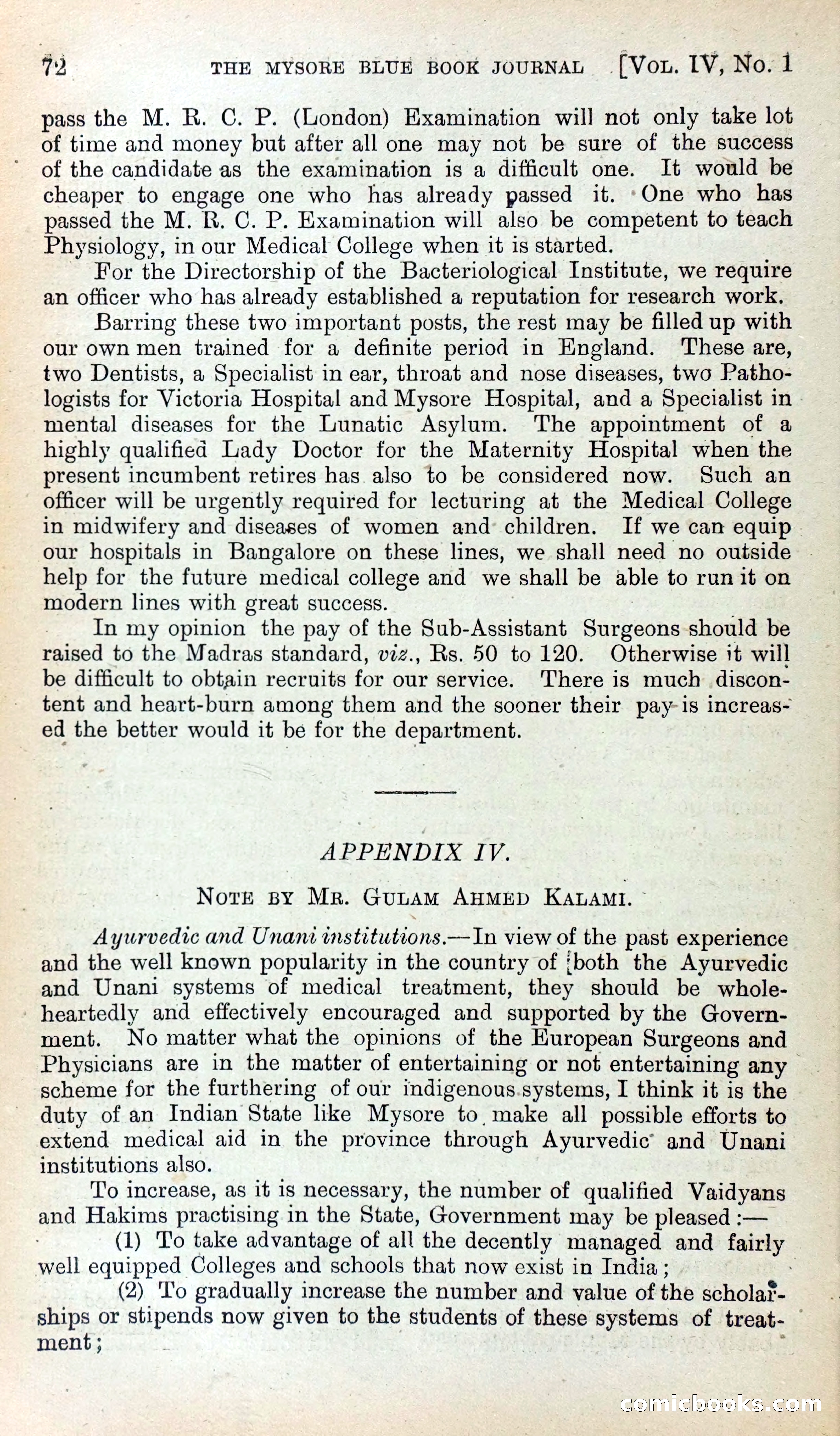 Mysore Blue Book Journal, Vol. IV — page 81 of 395