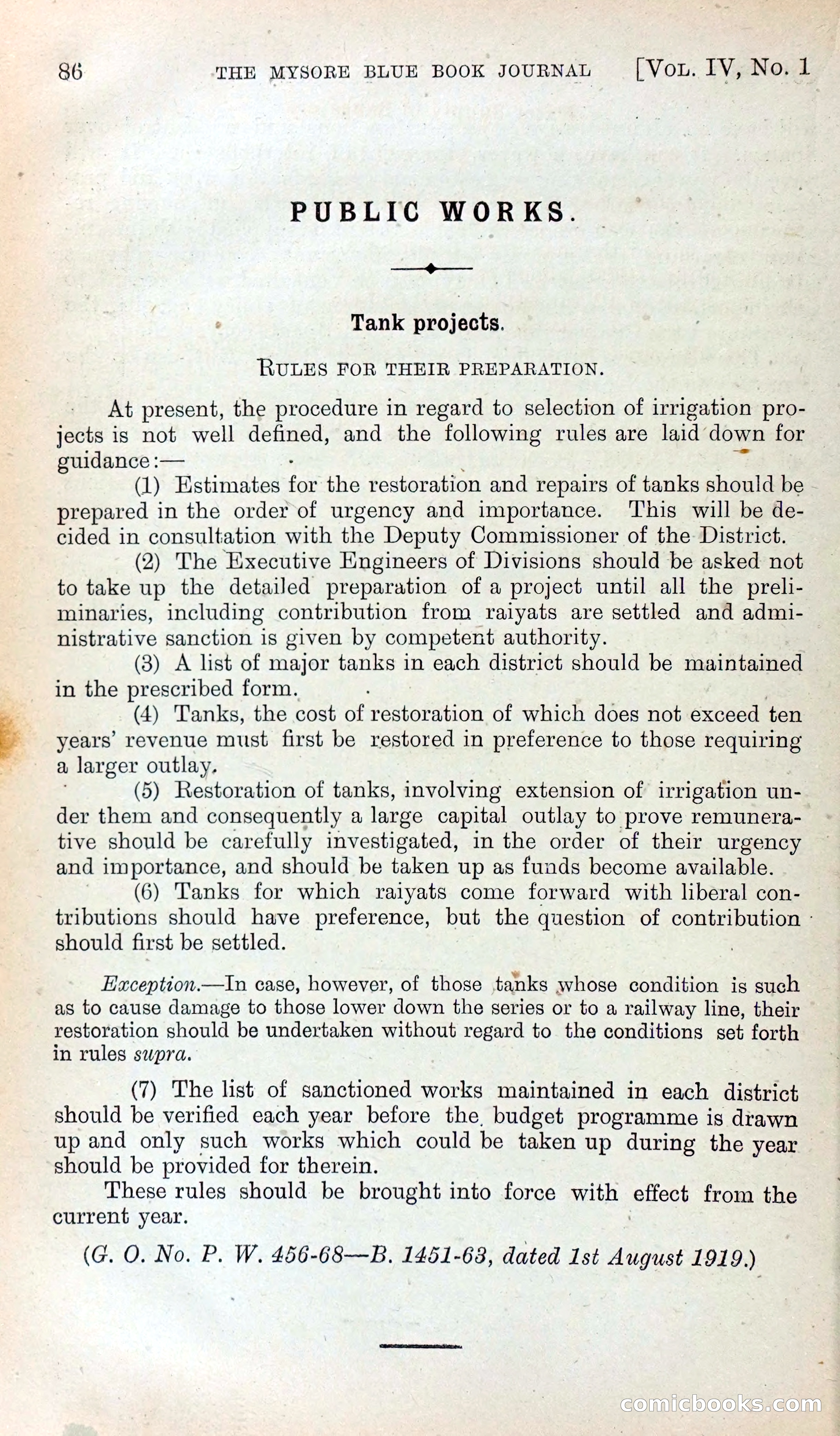 Mysore Blue Book Journal, Vol. IV — page 95 of 395
